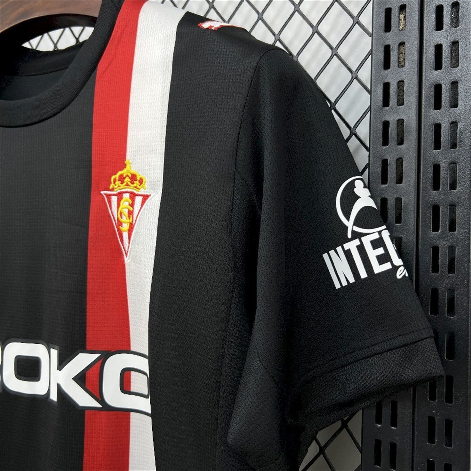 Sporting Gijon 25-26 Away Black Jersey - Fans Version - ReplicasJersey