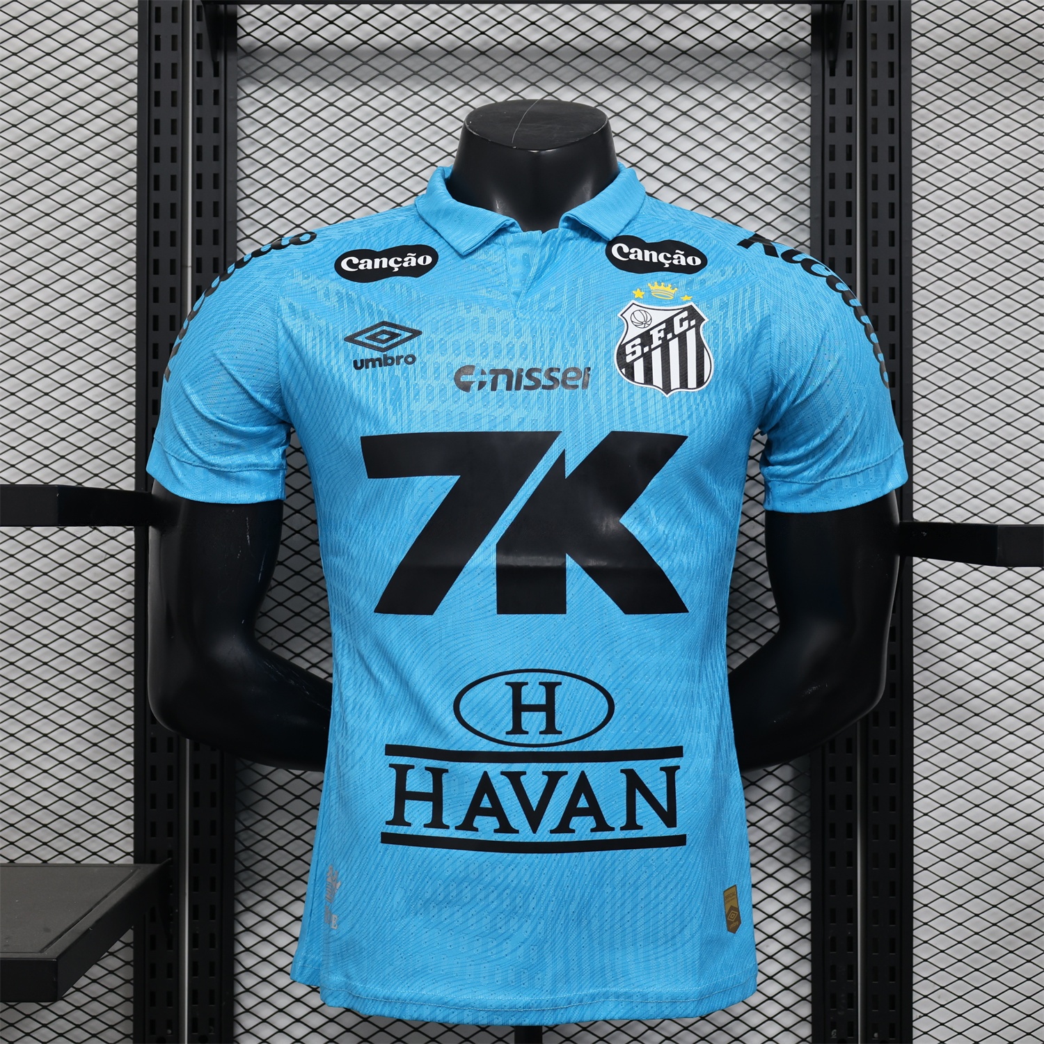 Santos 25-26 Third Blue Jersey - Play Version - ReplicasJersey