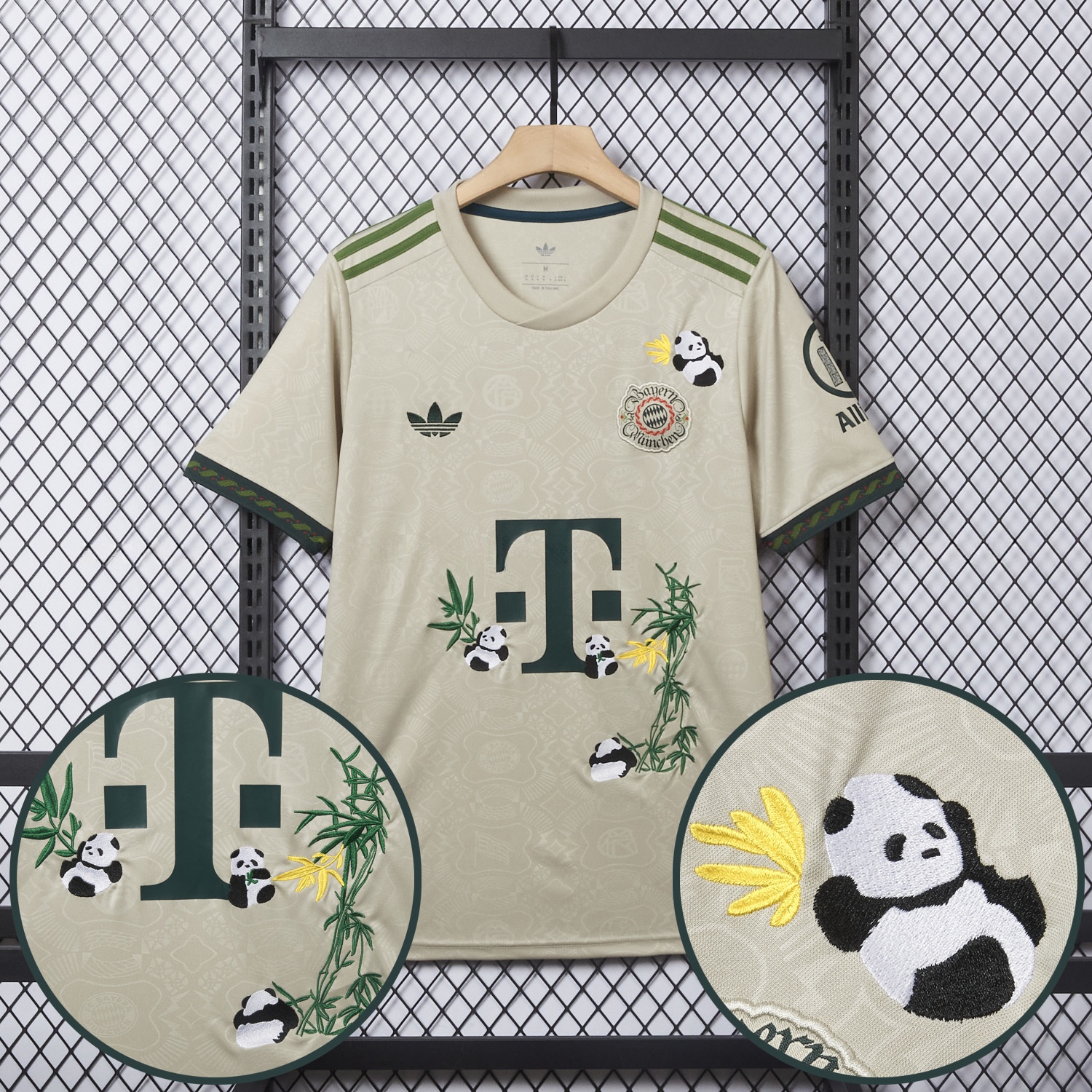 【Panda Bamboo Embroidered Version】Bayern Munich 25-26 Oktoberfest Jersey - Fans Version - ReplicasJersey