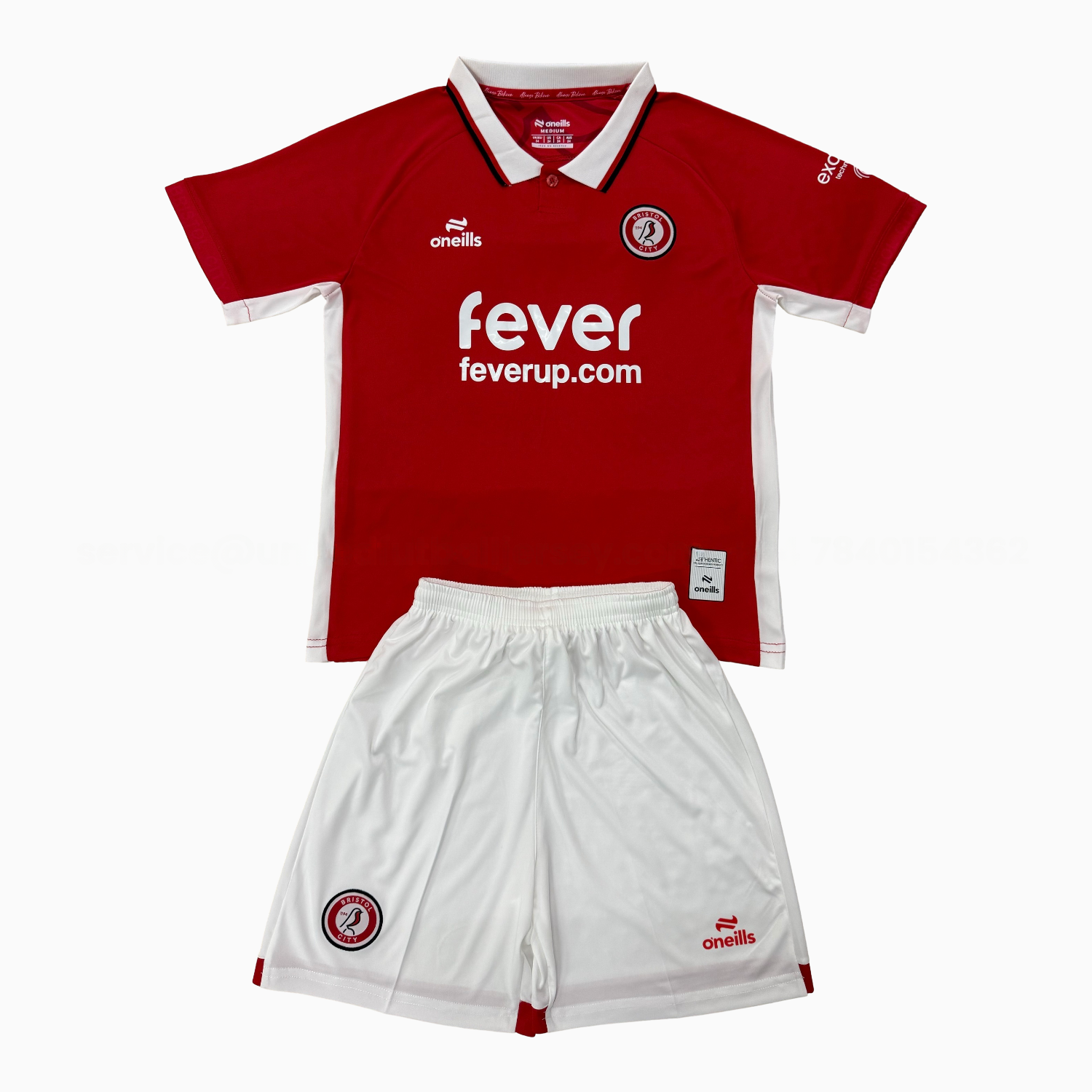 Bristol City 25-26 Home Red Men's Adult Jersey Set - Fans Version - ReplicasJersey