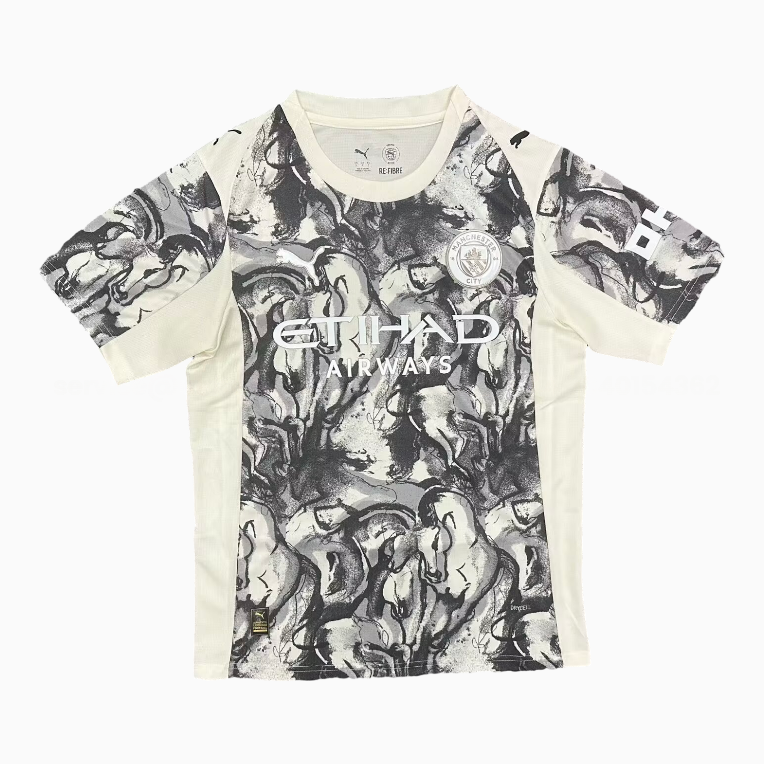 Manchester City 25-26 Year of the Horse Ink Painting Special Jersey - Fans Version - ReplicasJersey