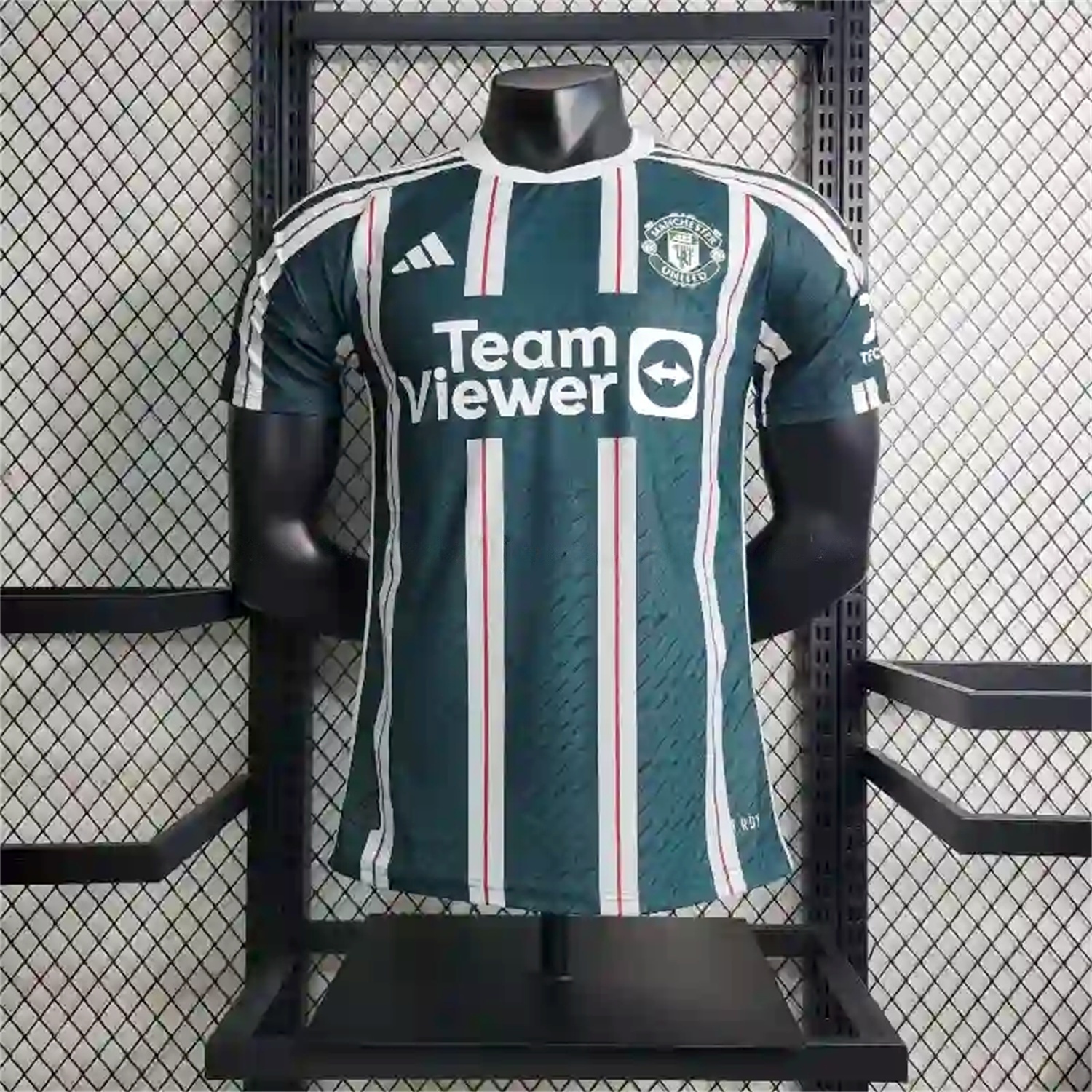 Retro Manchester United 2023-24 Away Green Jersey - Player Version - ReplicasJersey