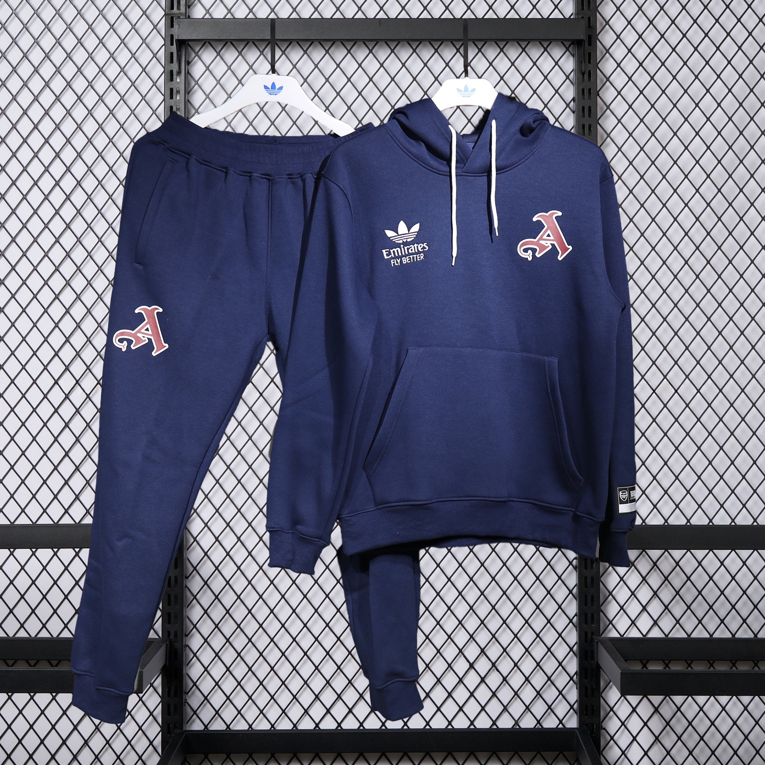 Arsenal 25-26 Pure Color Training Set - Dark Blue Top and Dark Blue Pants - ReplicasJersey