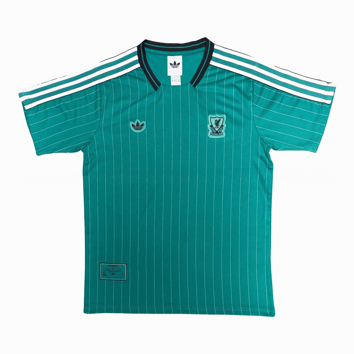 Liver.pool 25-26 Icon Range Travel Special Edition Cyan Jersey - Fans Version - ReplicasJersey