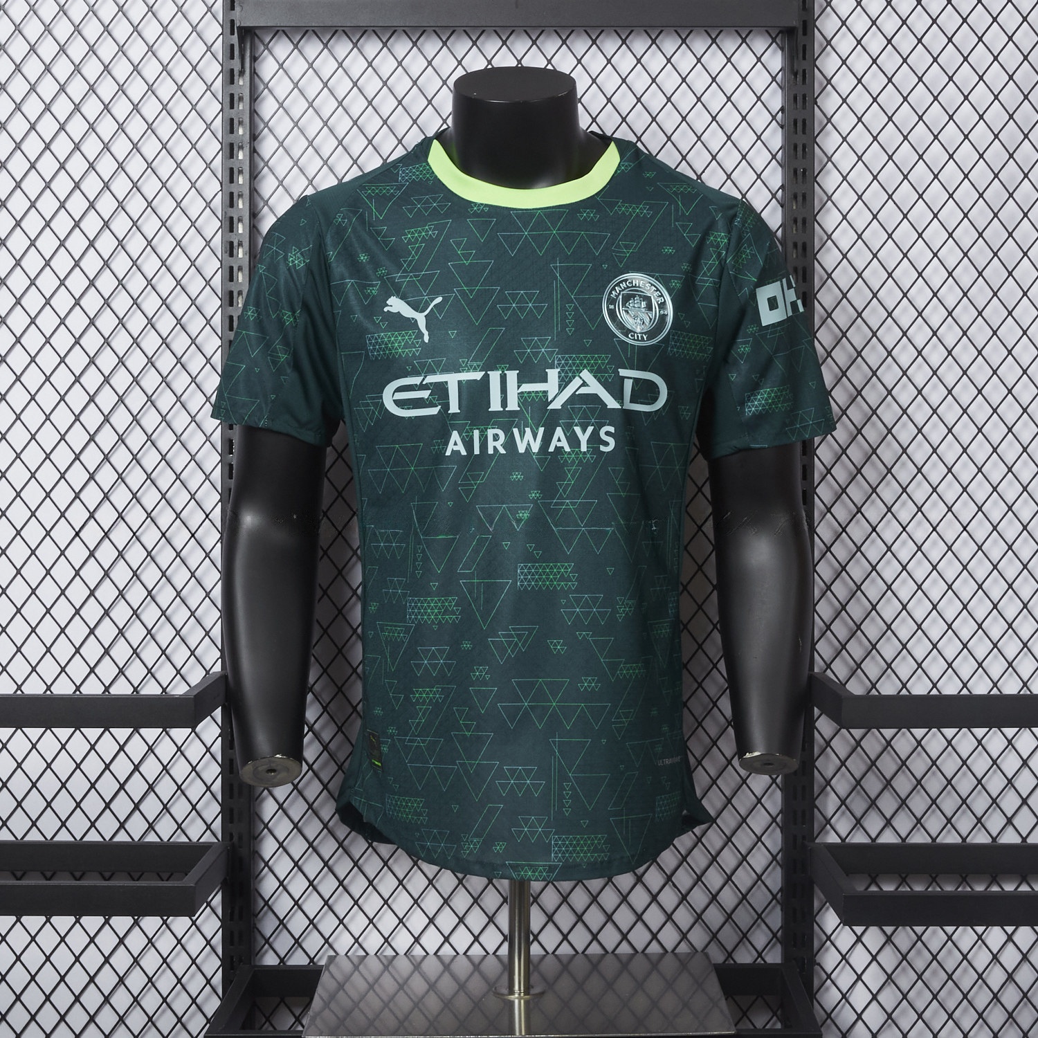 Manchester City 25-26 Fourth Green Jersey - Player Version - ReplicasJersey
