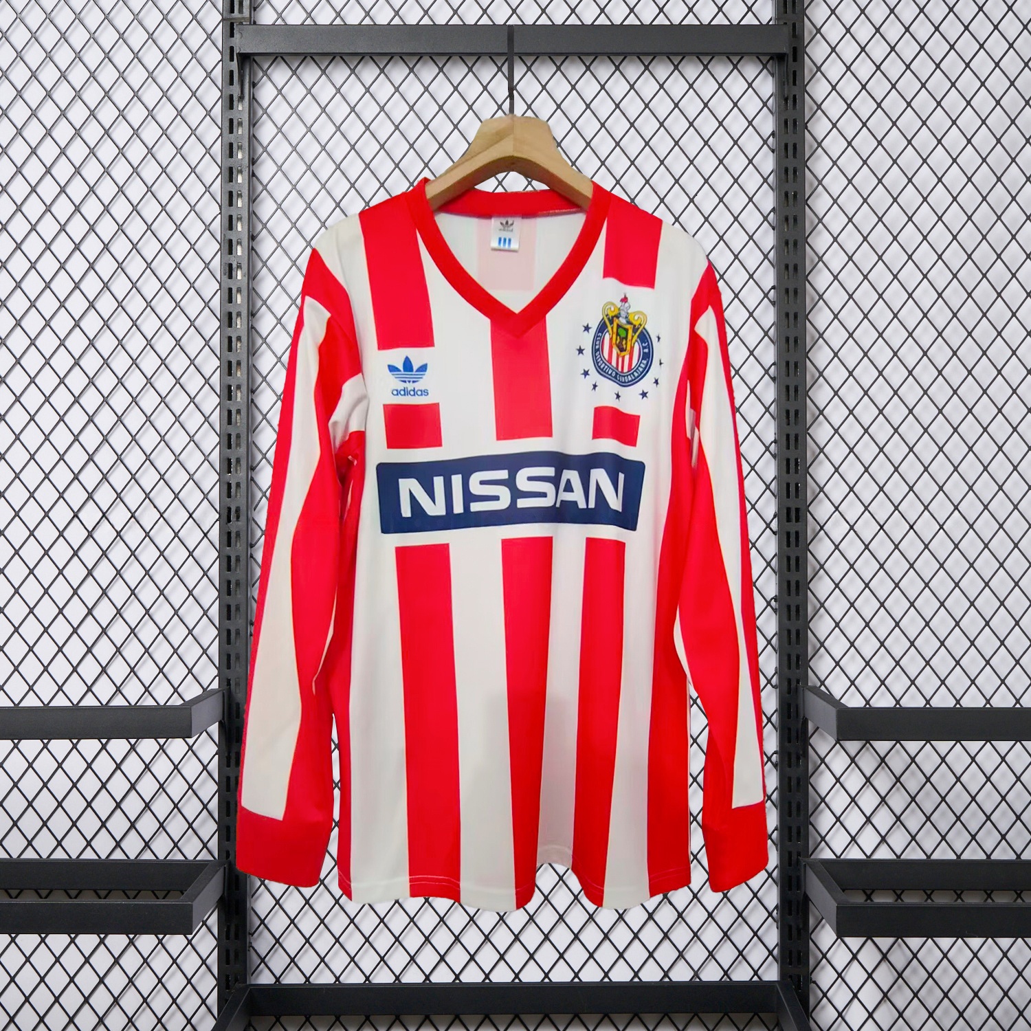 Retro Chivas de Guadalajara 1990-91 Home Long Sleeves Jersey - ReplicasJersey