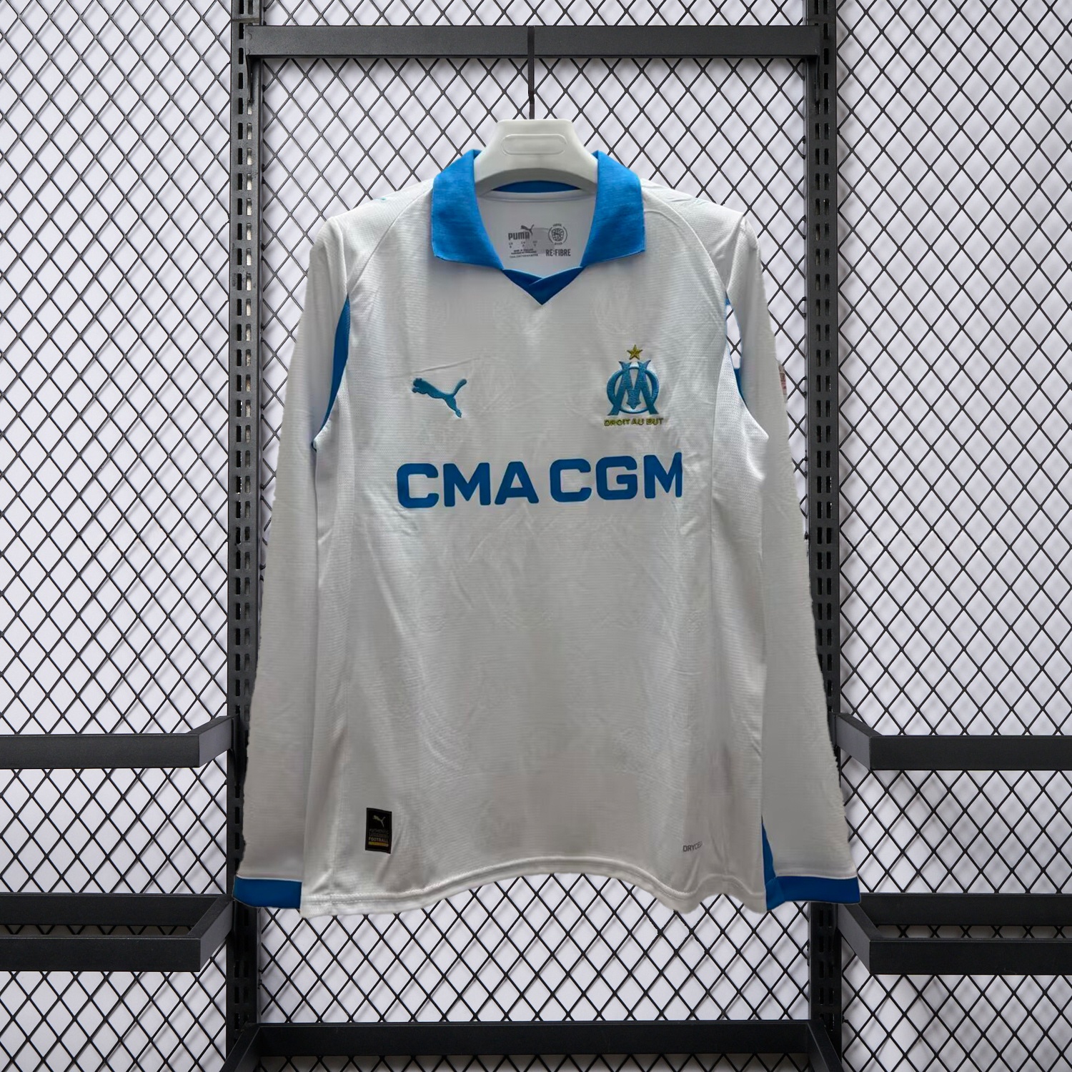 Marseille 25-26 Home Long Sleeves Jersey - Fans Version - ReplicasJersey