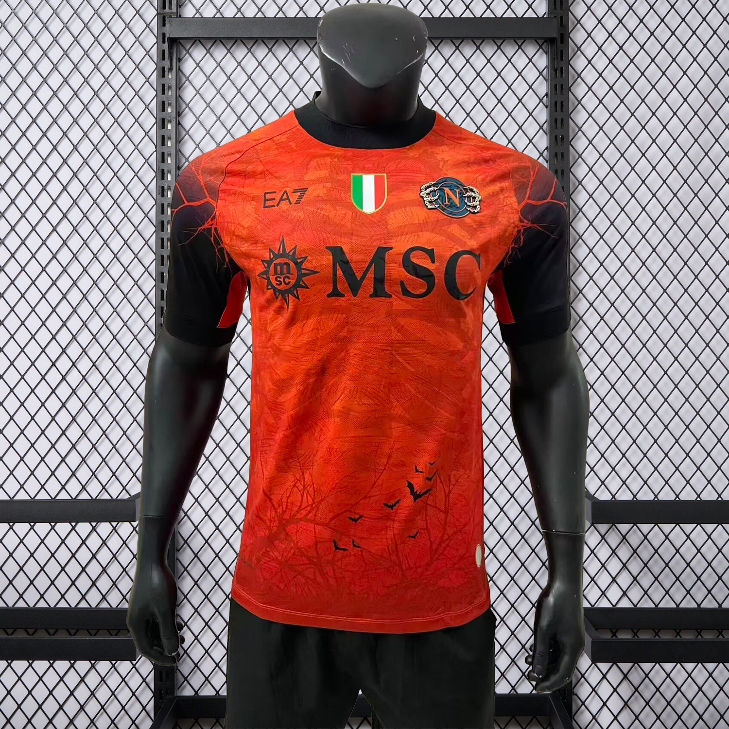 Napoli 25-26 Halloween Orange Goalkeeper Jersey - Player Version - ReplicasJersey