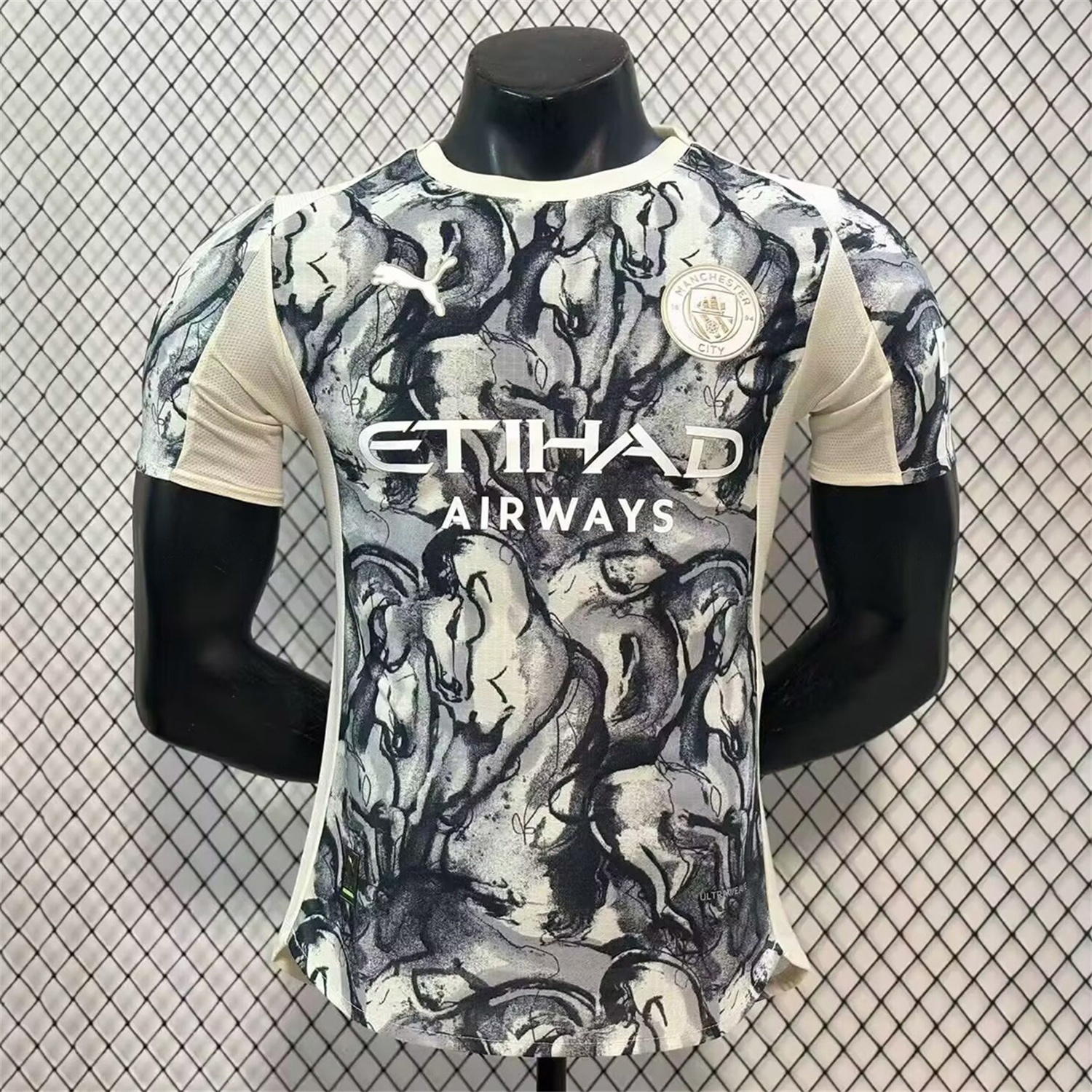 Manchester City 25-26 Year of the Horse Ink Painting Special Jersey - Player Version - ReplicasJersey