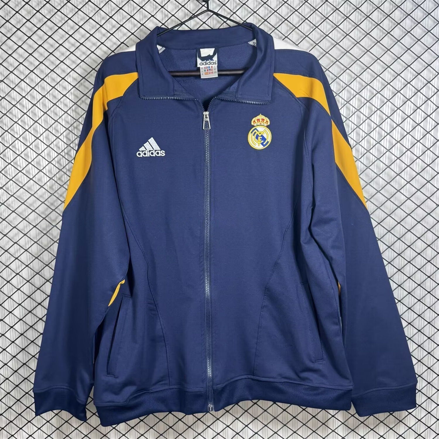 Real Madrid 25-26 Windbreaker Jacket - Blue And Yellow - ReplicasJersey