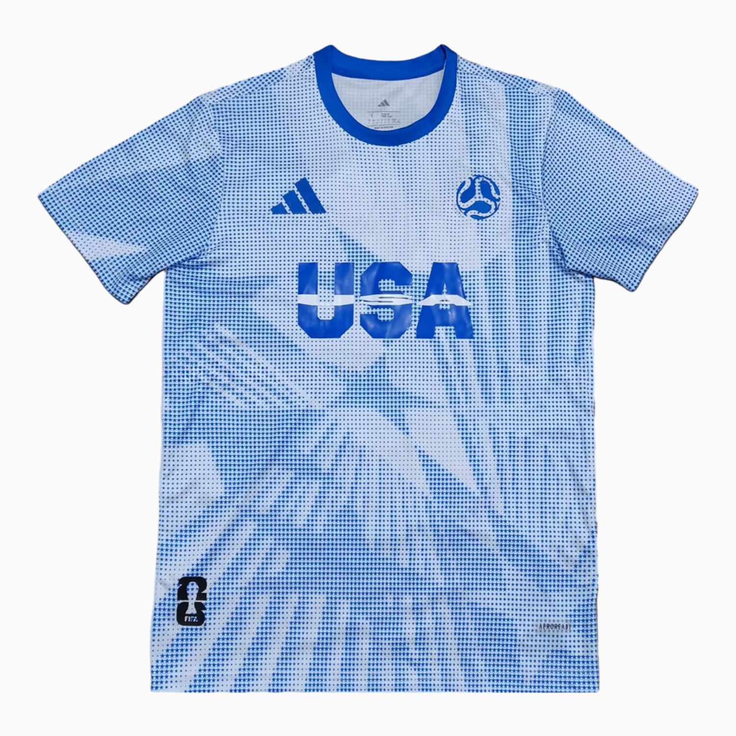 United States USA 25-26 World Cup Promotion Blue Jersey - Fans Version - ReplicasJersey