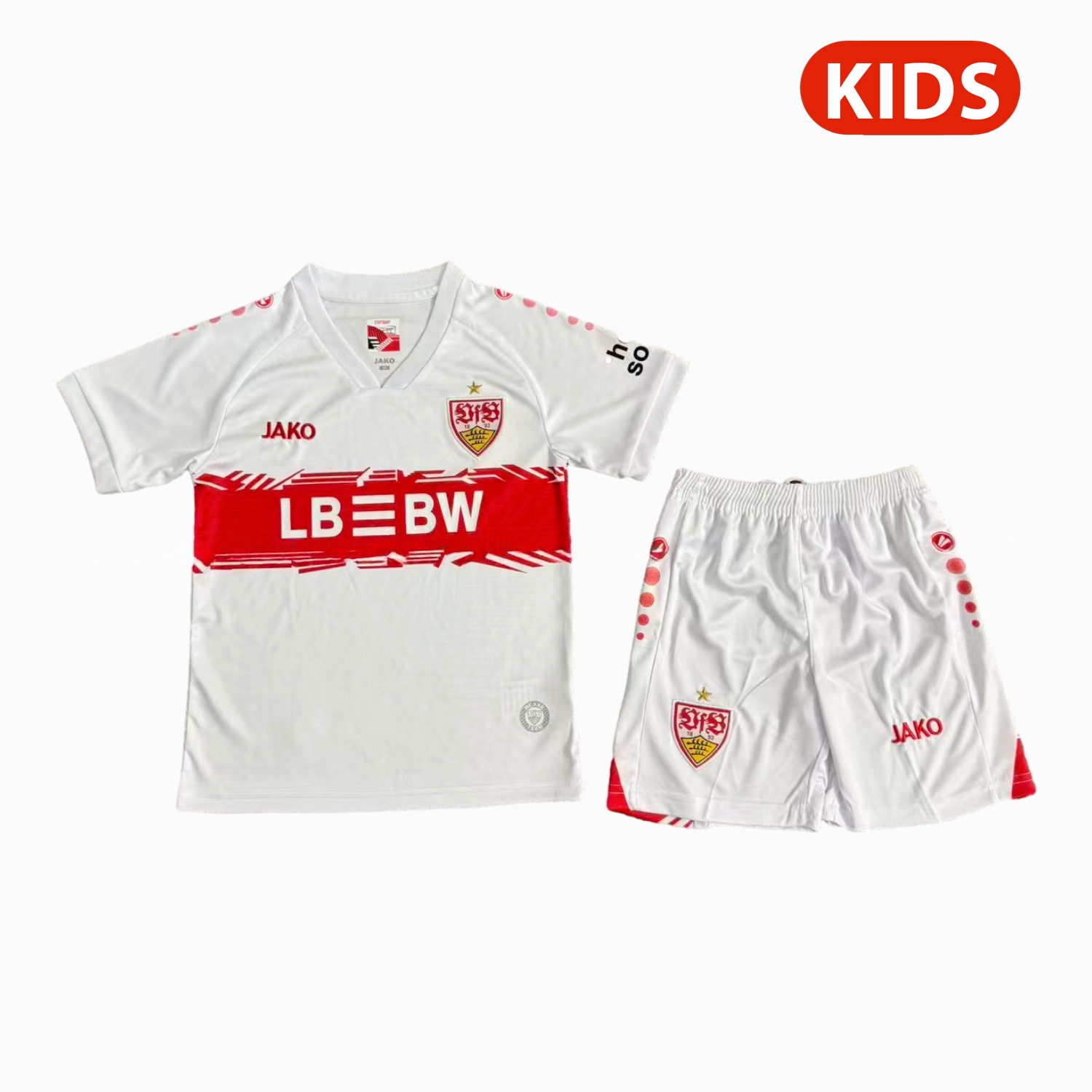 VfB Stuttgart 25-26 Home Kids Kit - ReplicasJersey