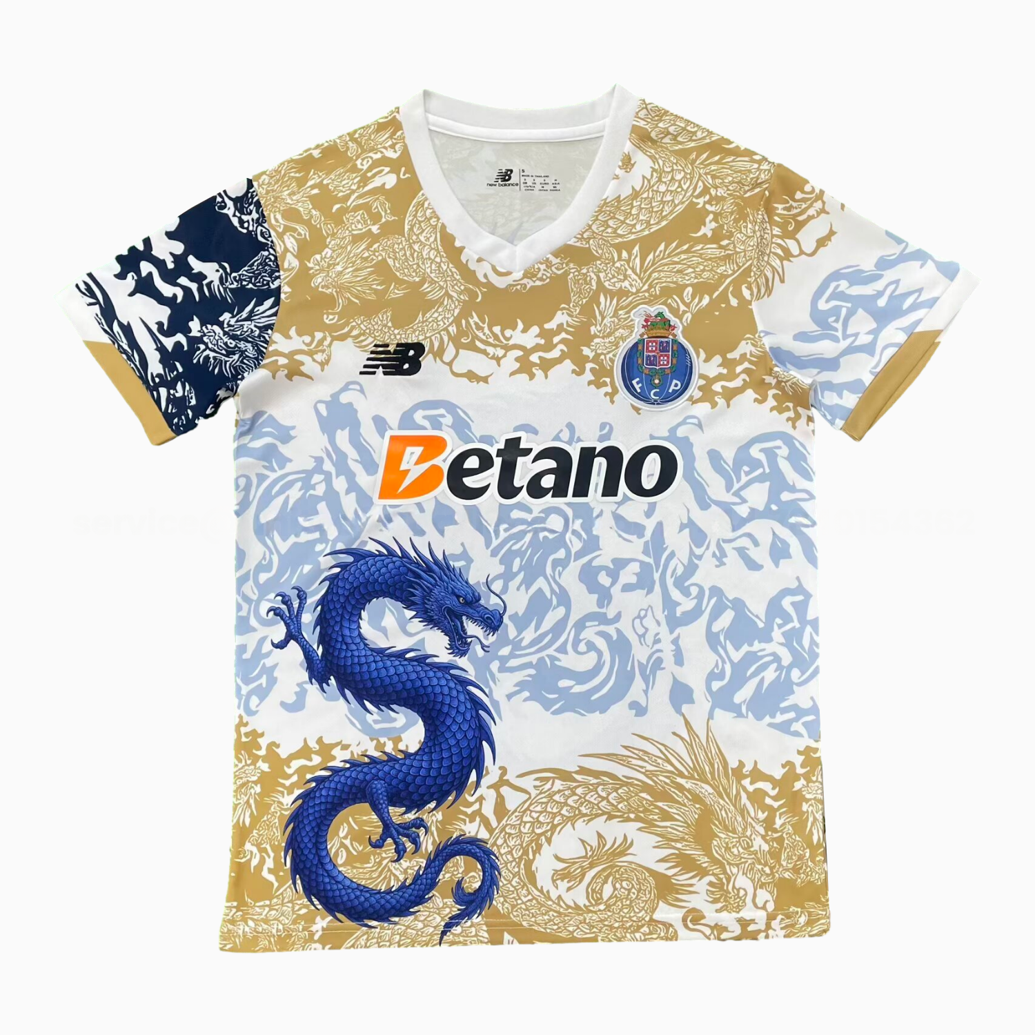 Porto 25-26 Blue Dragon Yellow And White Jersey - Fans Version - ReplicasJersey