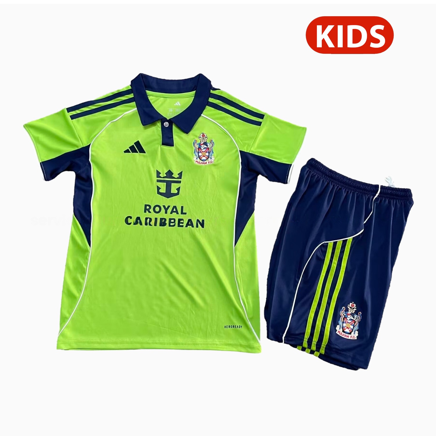 Fulham 25-26 Away Green Kids Kit - ReplicasJersey