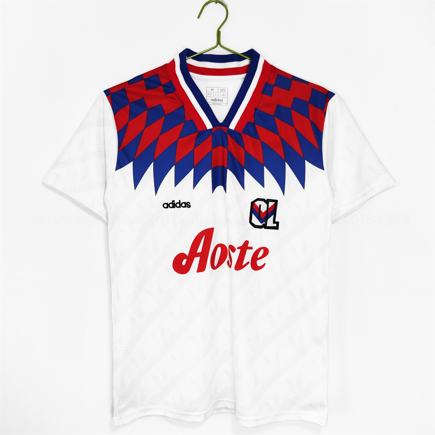Retro Lyon 1995-96 Home Jersey - ReplicasJersey