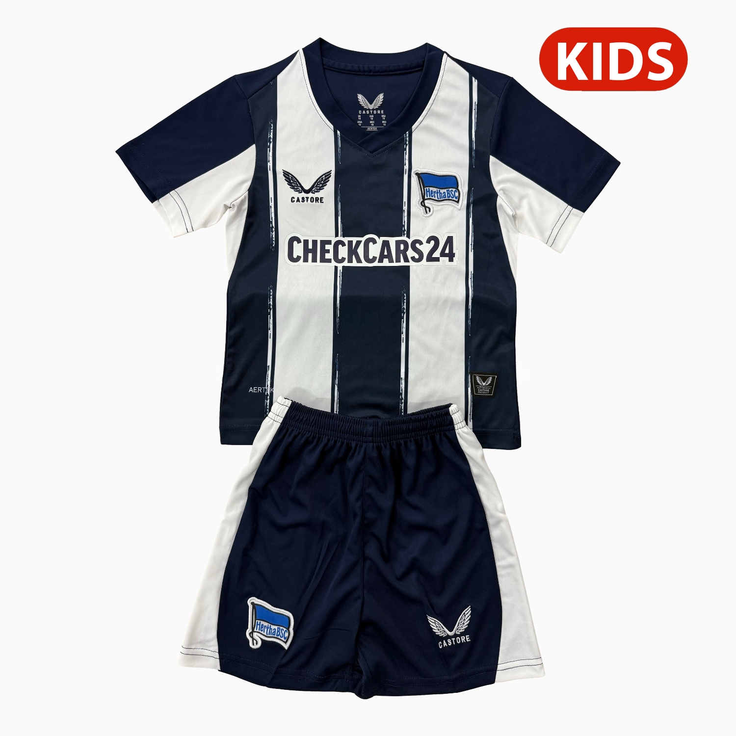 Hertha BSC 25-26 Home Kids Kit - ReplicasJersey