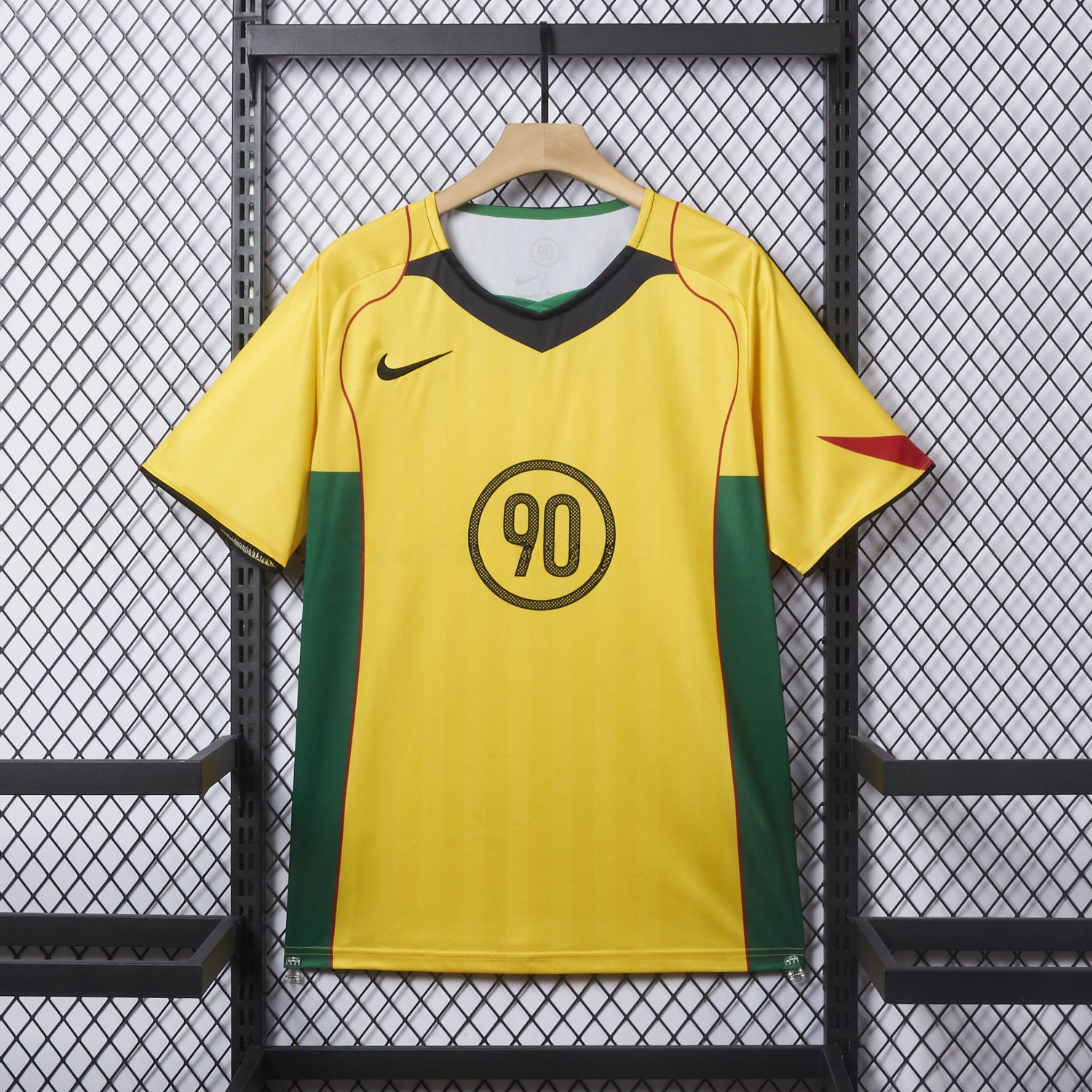 Brazil 25-26 Retro Style Total 90 Yellow Jersey - Fans Version - ReplicasJersey