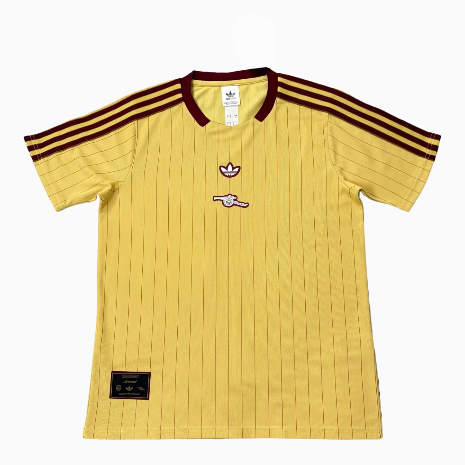 Arsenal 25-26 Trefoil Yellow Travel Jersey - Fans Version - ReplicasJersey