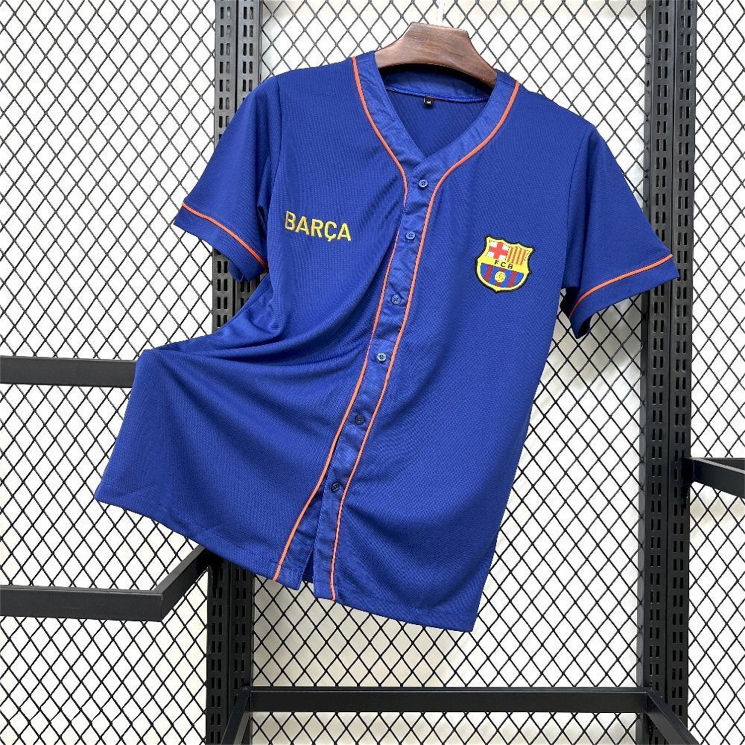 Barcelona 25-26 Blue Baseball Jersey - ReplicasJersey