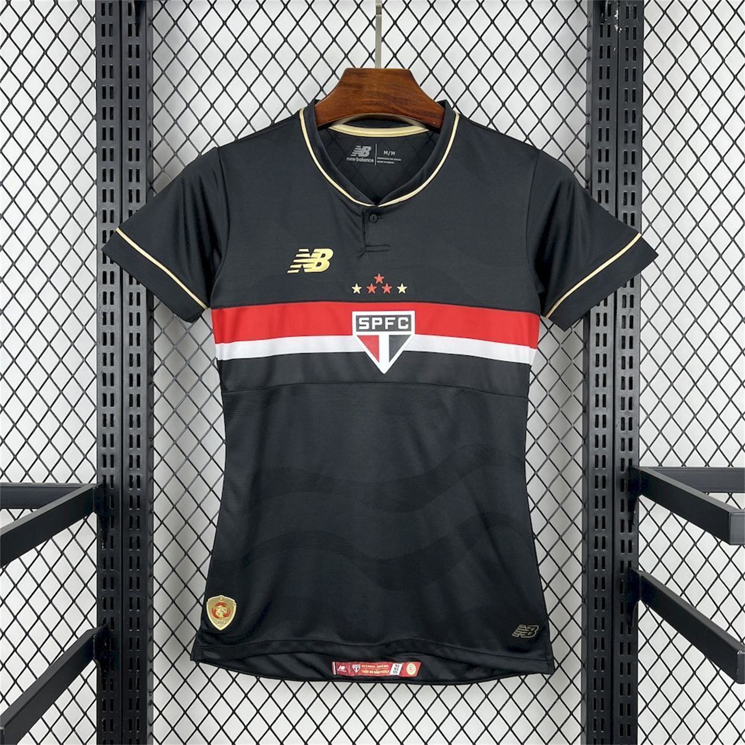 Women's Sao Paulo 25-26 Black Special Unsponsored Jersey - ReplicasJersey