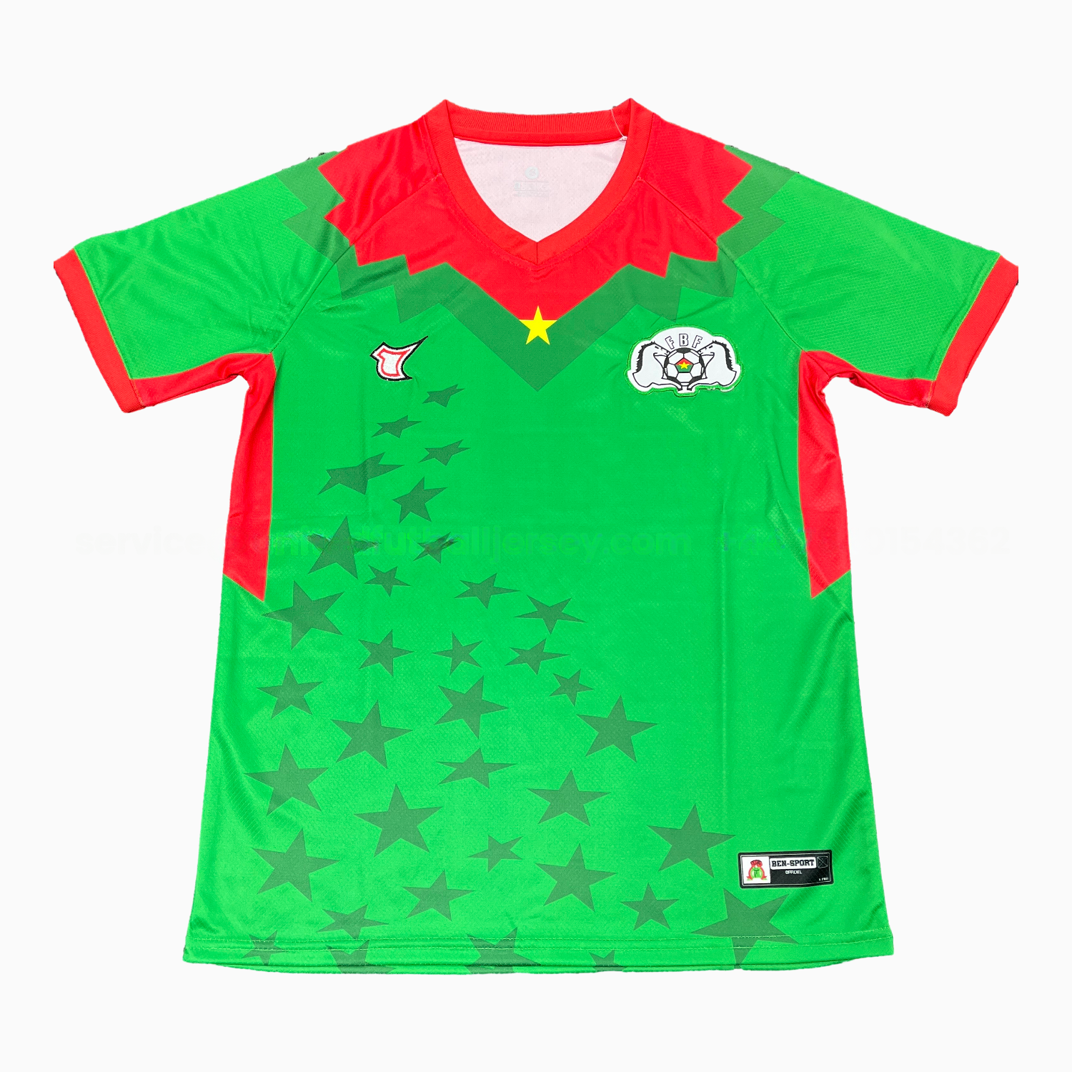 Burkina Faso 2026 Home Stars Green Special Jersey - Fans Version - ReplicasJersey