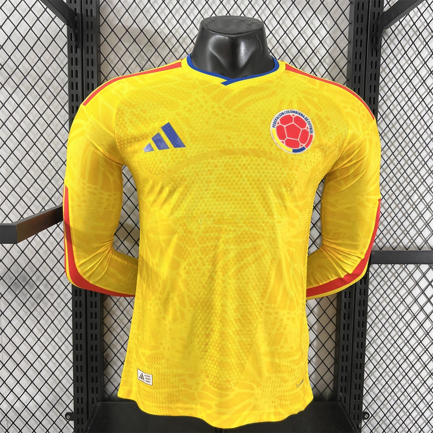 Colombia 2026 Home Long Sleeves Jersey - Player Version - ReplicasJersey