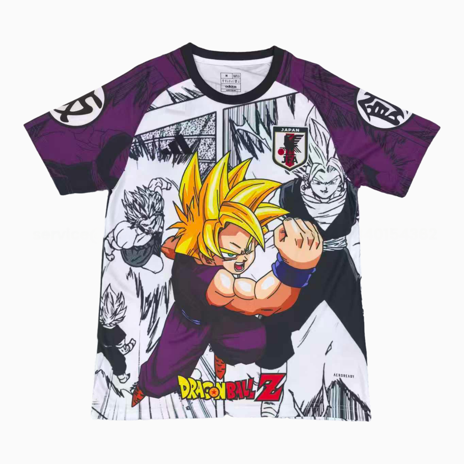 Japan 25-26 Gold Hair Trunks Special Jersey - Fans Version - ReplicasJersey