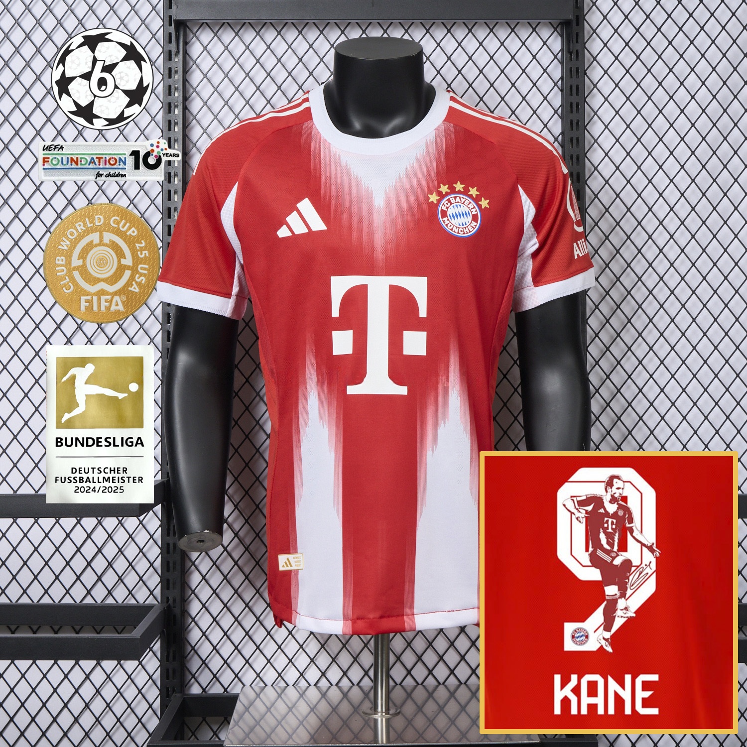 Bayern Munich 25-26 Home Kane Limited Edition Jersey - Player Version - ReplicasJersey