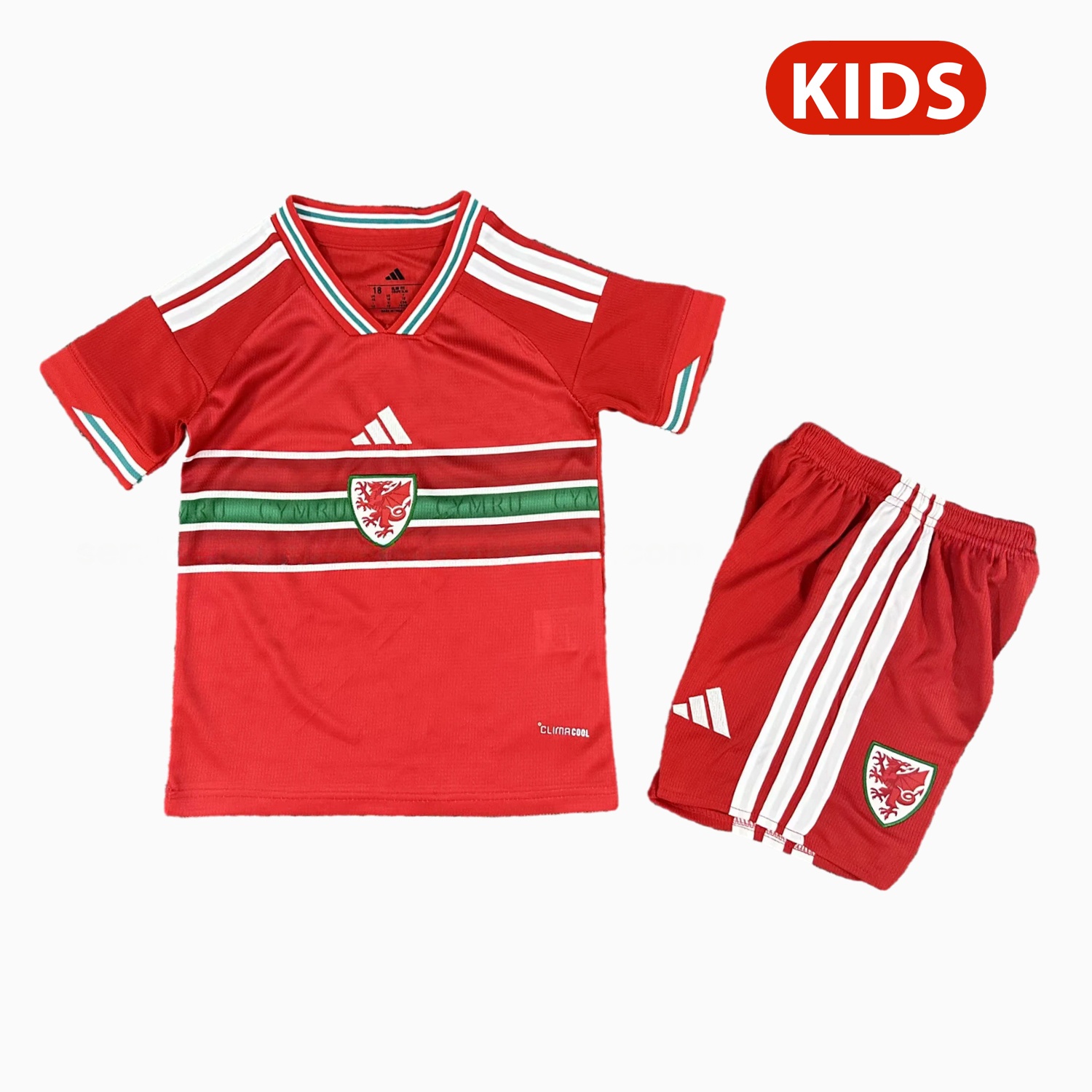 Wales 2026 Home Kids Kit - ReplicasJersey