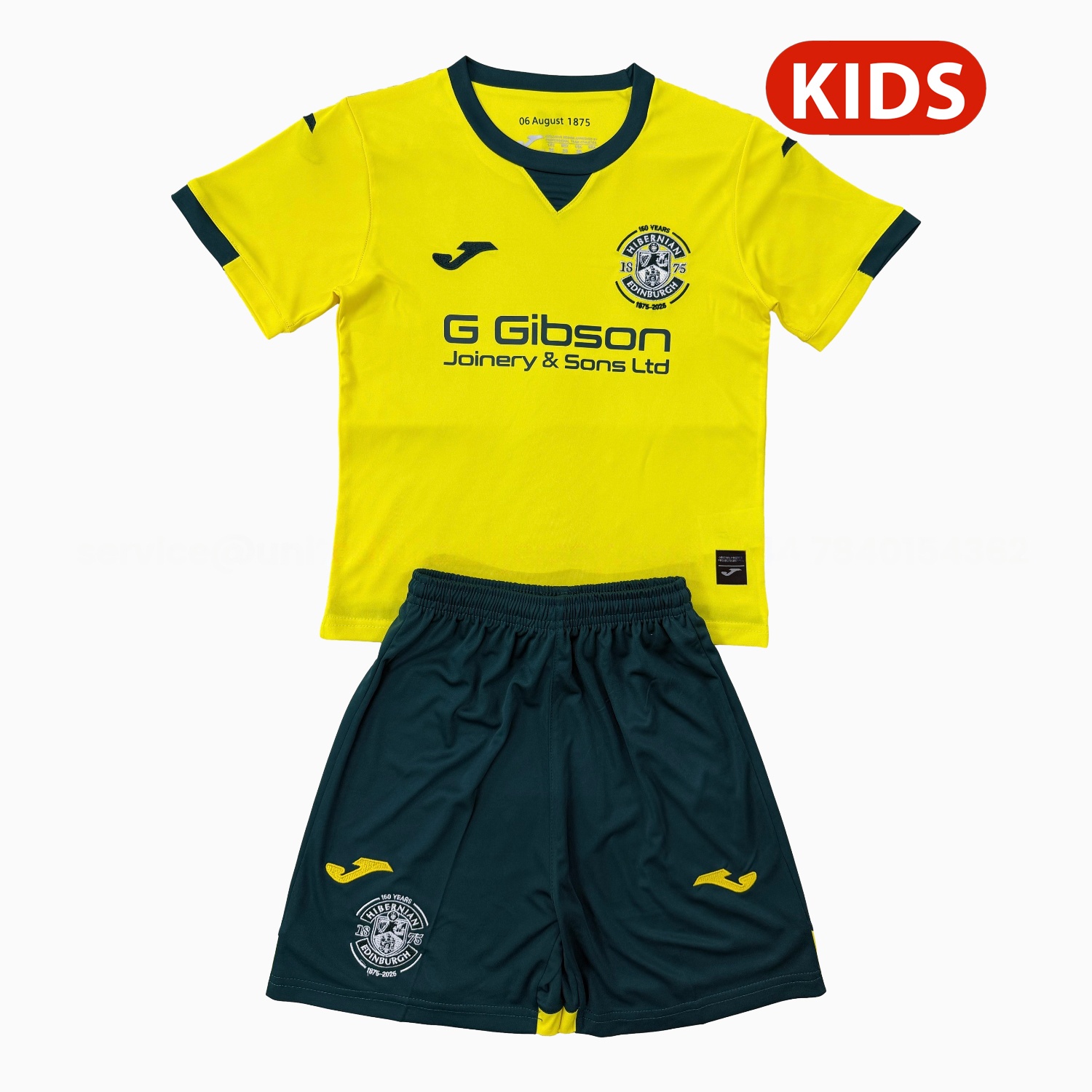 Hibernian 25-26 Away Kids Kit - ReplicasJersey