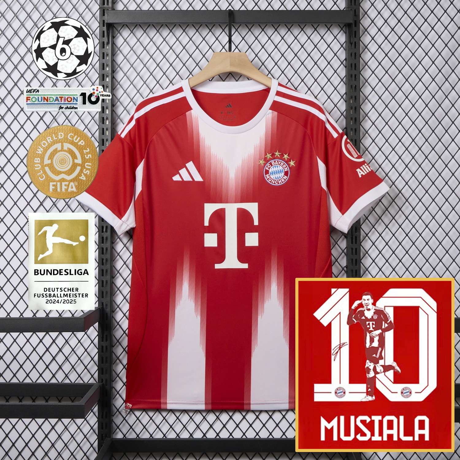 Bayern Munich 25-26 Home Musiala Limited Edition Jersey - Fans Version - ReplicasJersey