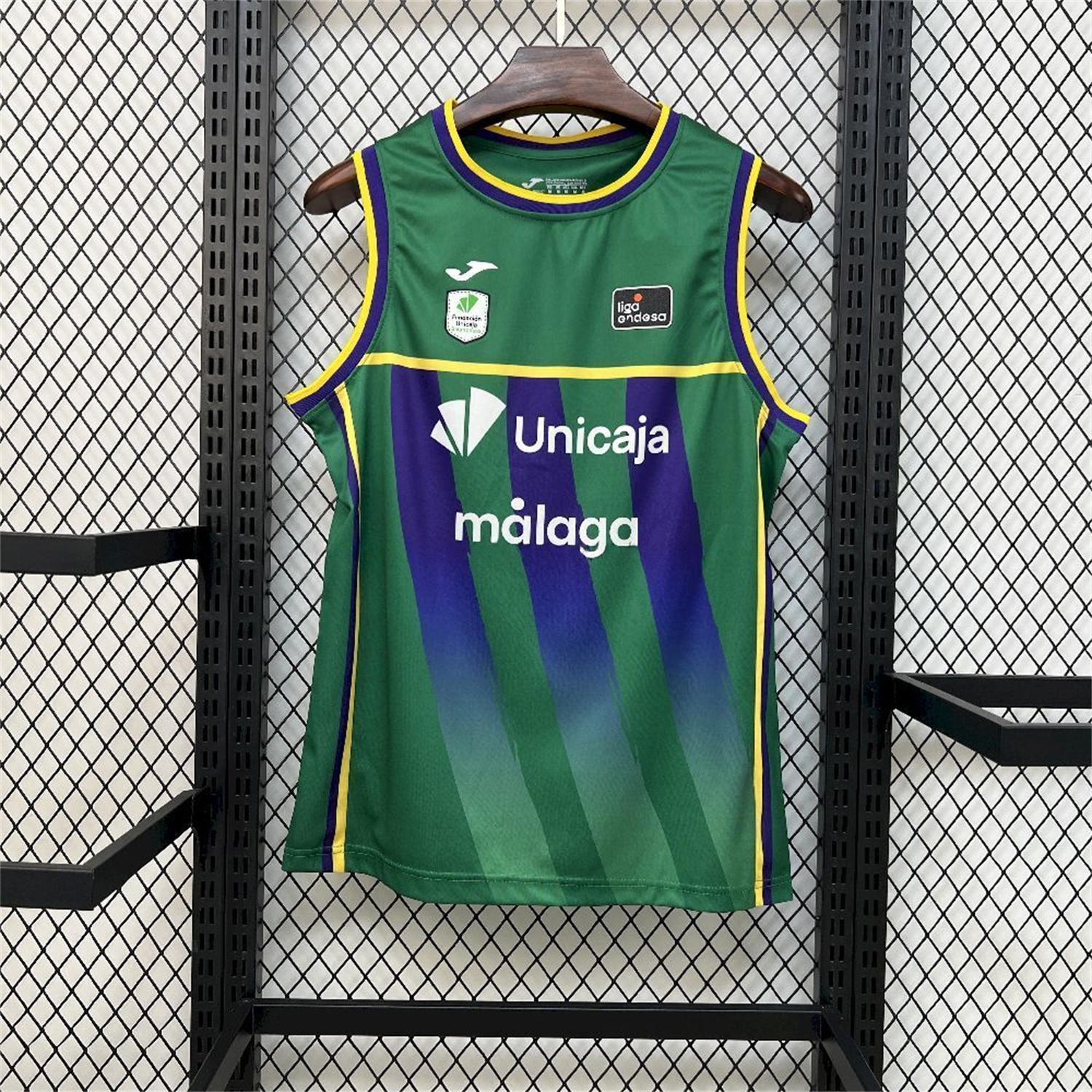 Malaga 25-26 Green Basketball Training Vest - Fans Version - ReplicasJersey