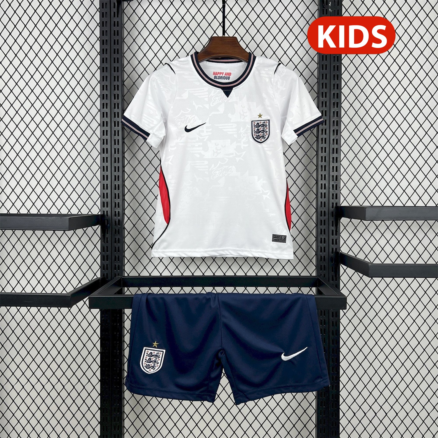 England 2026 Home White Kids Kit - ReplicasJersey