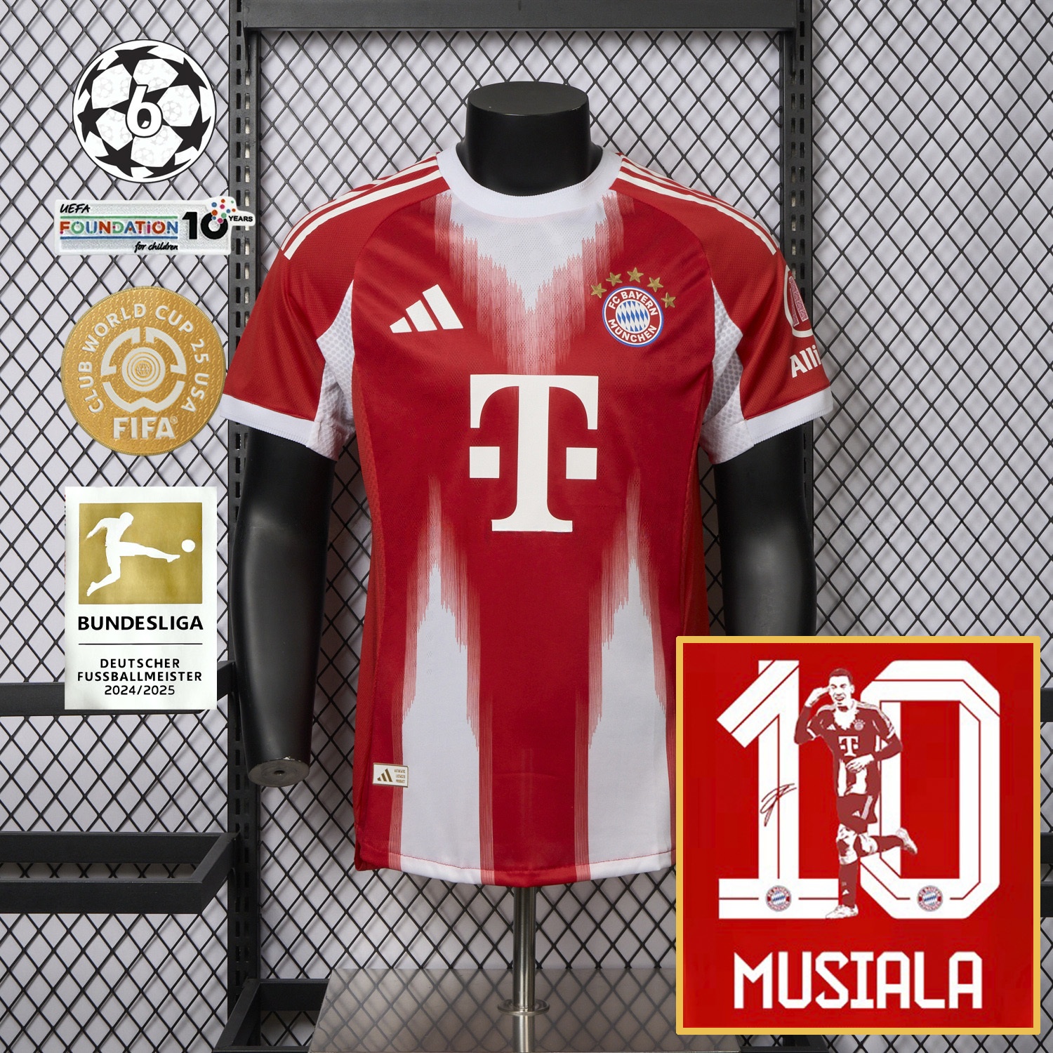 Bayern Munich 25-26 Home Musiala Limited Edition Jersey - Player Version - ReplicasJersey