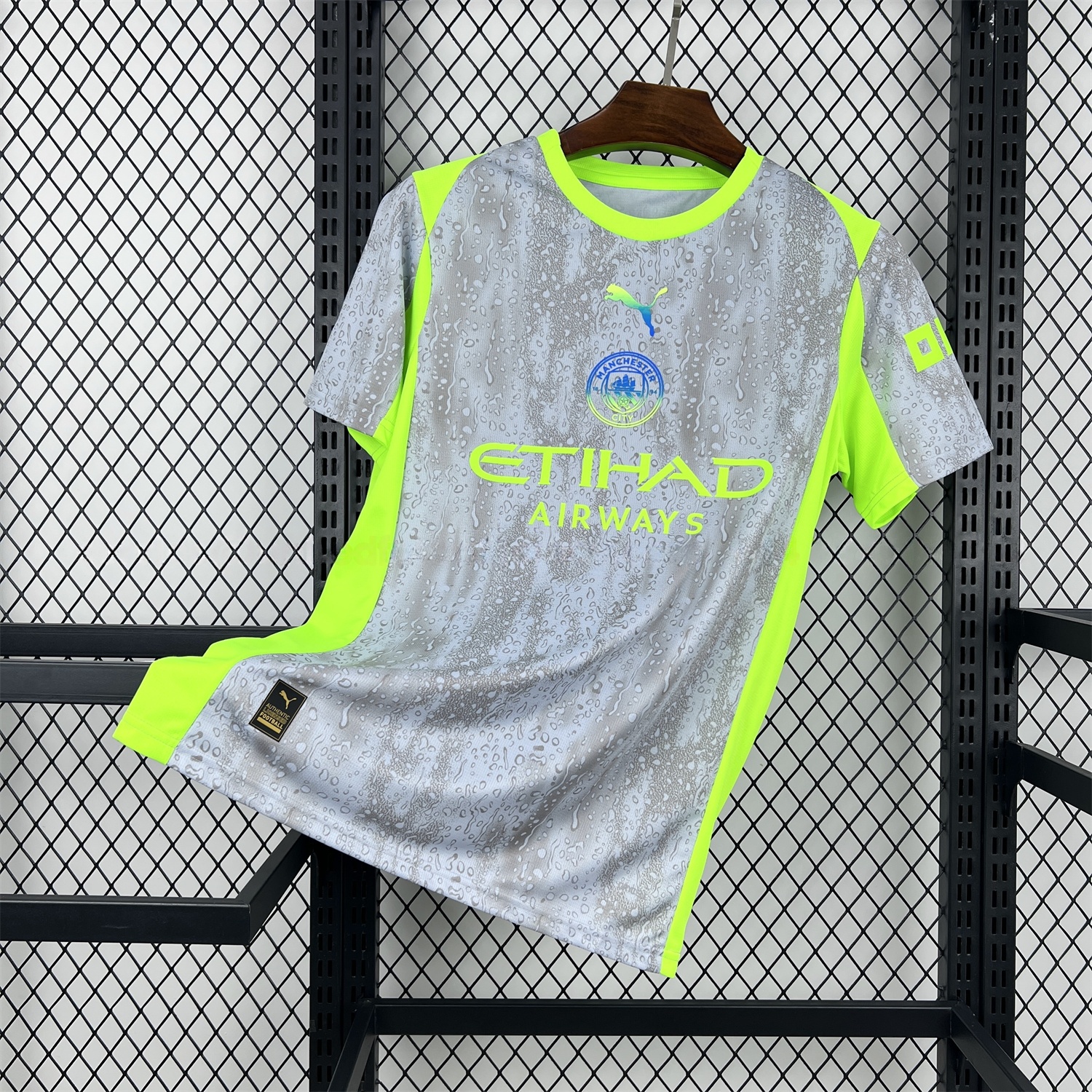 Manchester City 25-26 Third Grey Jersey - Fans Version - ReplicasJersey