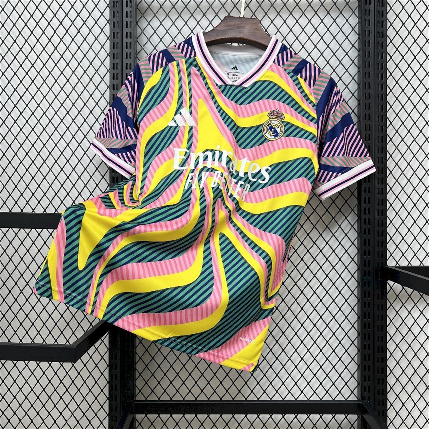 Real Madrid 25-26 Iridescent Colors Pre-Match Training Jersey - Fans Version - ReplicasJersey