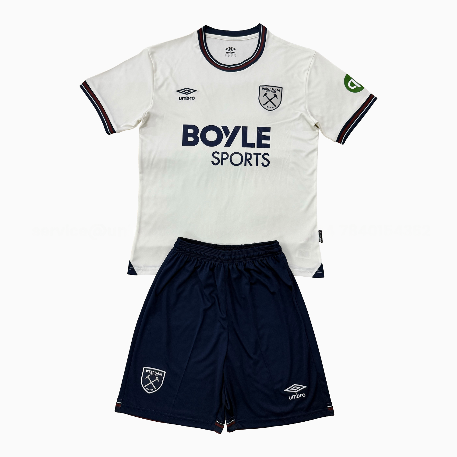 West Ham United 25-26 Away Men's Adult Jersey Set - Fans Version - ReplicasJersey