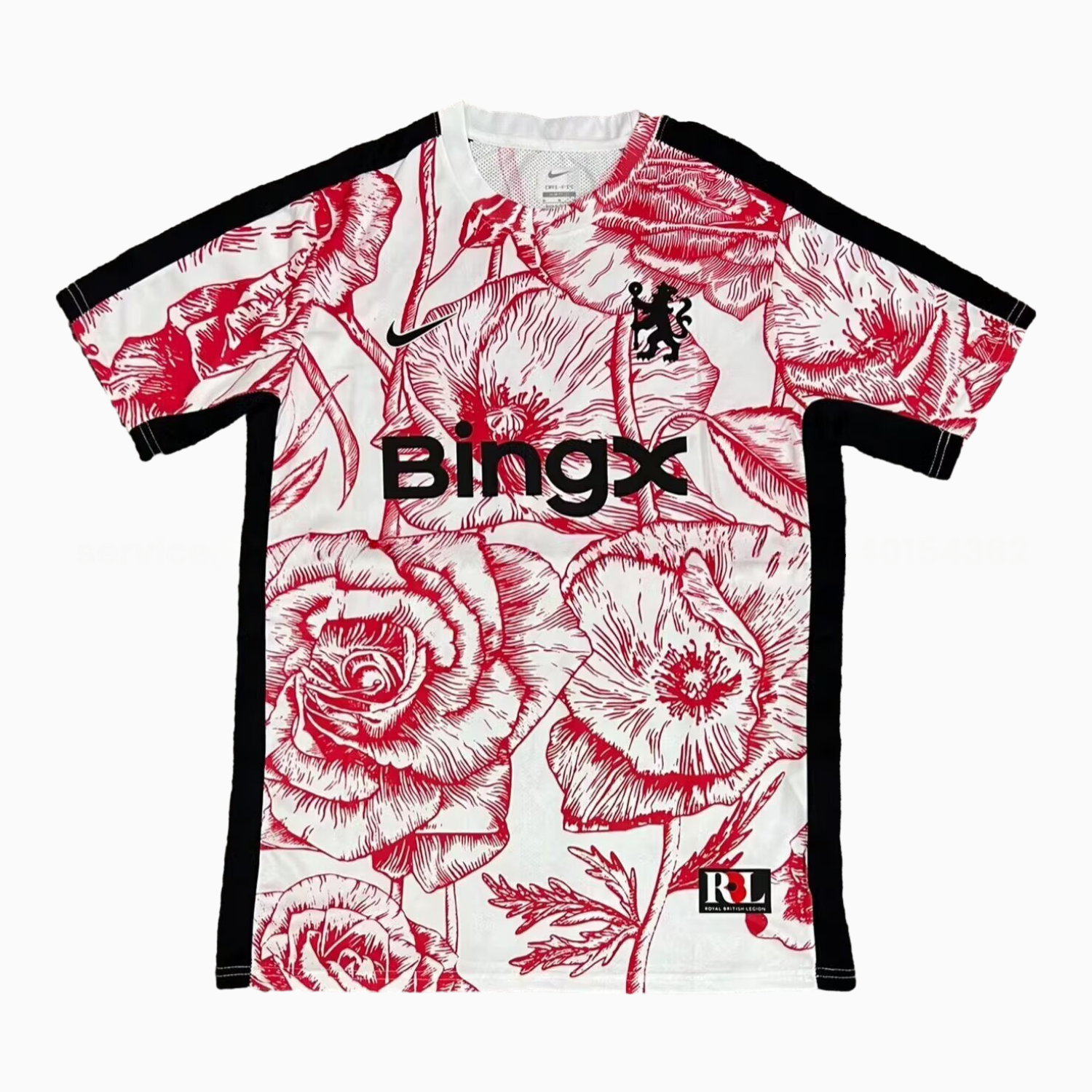 C.H.E.L.S.E.A 25-26 Red Flowers White Special Jersey - Fans Version - ReplicasJersey