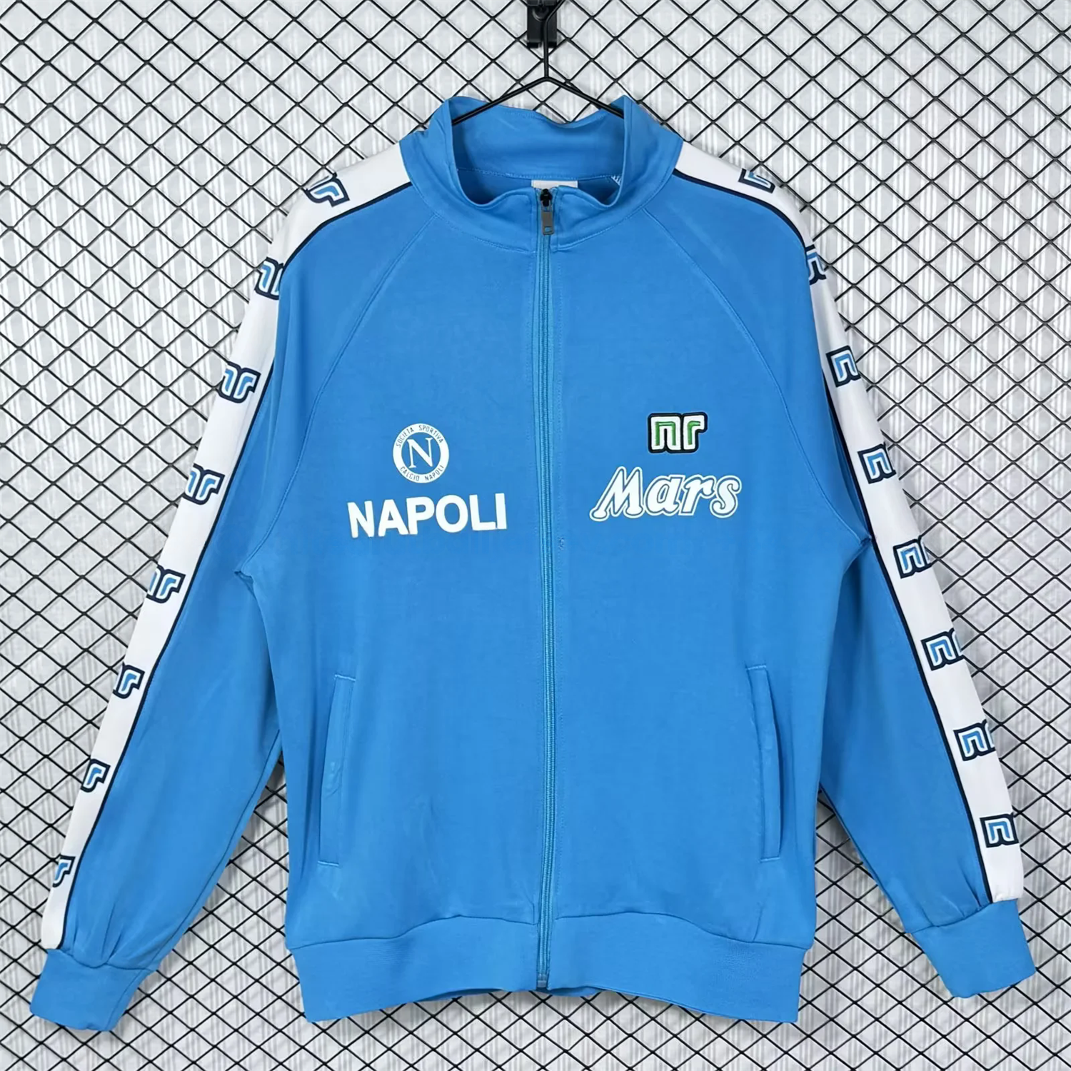 Retro Napoli 1988-89 Blue Windbreaker - ReplicasJersey