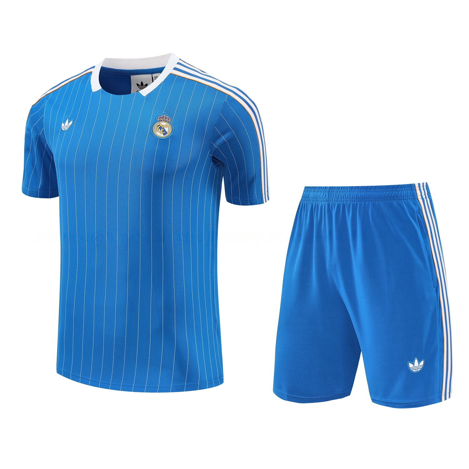 Real Madrid 25-26 Short-Sleeve Training Set - Blue Vest & Blue Shorts - ReplicasJersey
