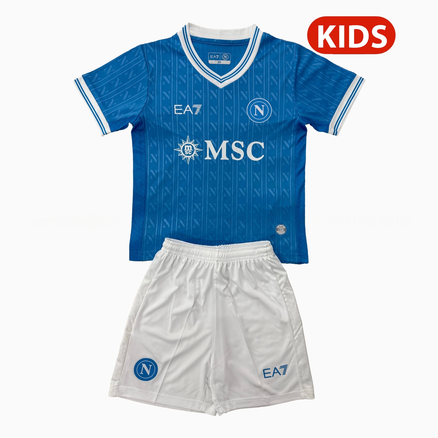 Napoli 25-26 European Home Kids Kit - ReplicasJersey