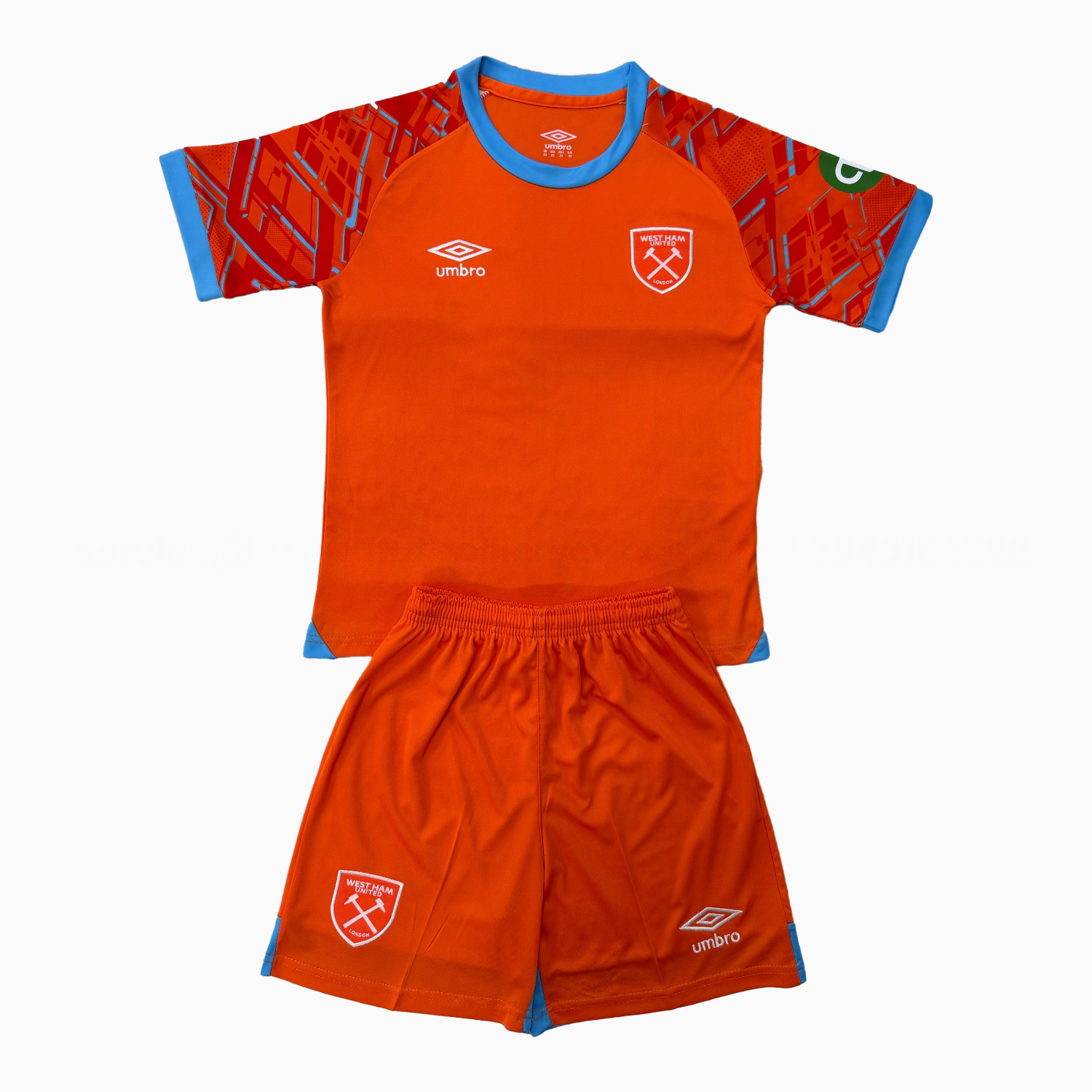 West Ham United 25-26 Orange Goalkeeper Men's Adult Jersey Set - Fans Version - ReplicasJersey