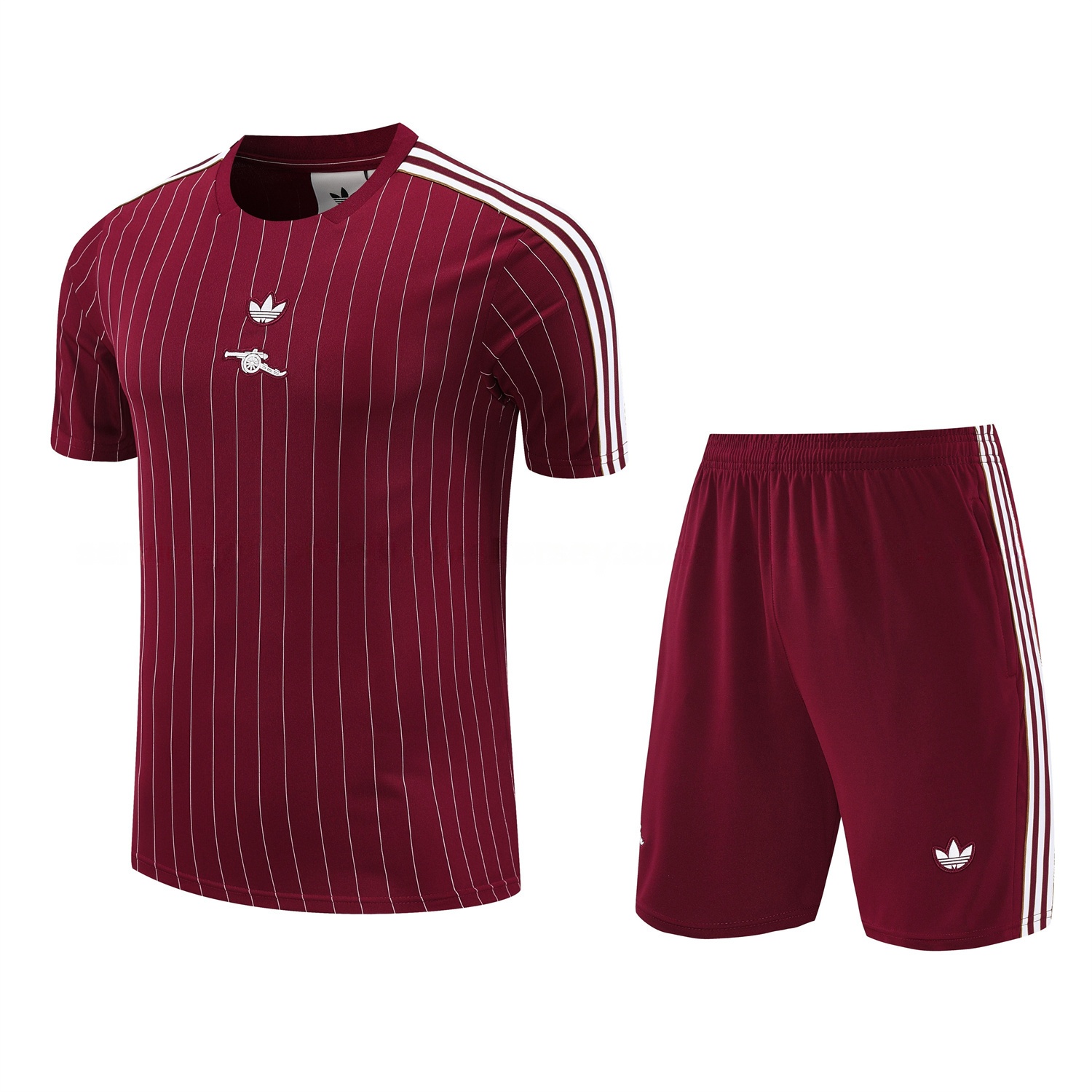 Arsenal 25-26 Short-Sleeve Training Set- Red Top & Red Shorts - ReplicasJersey