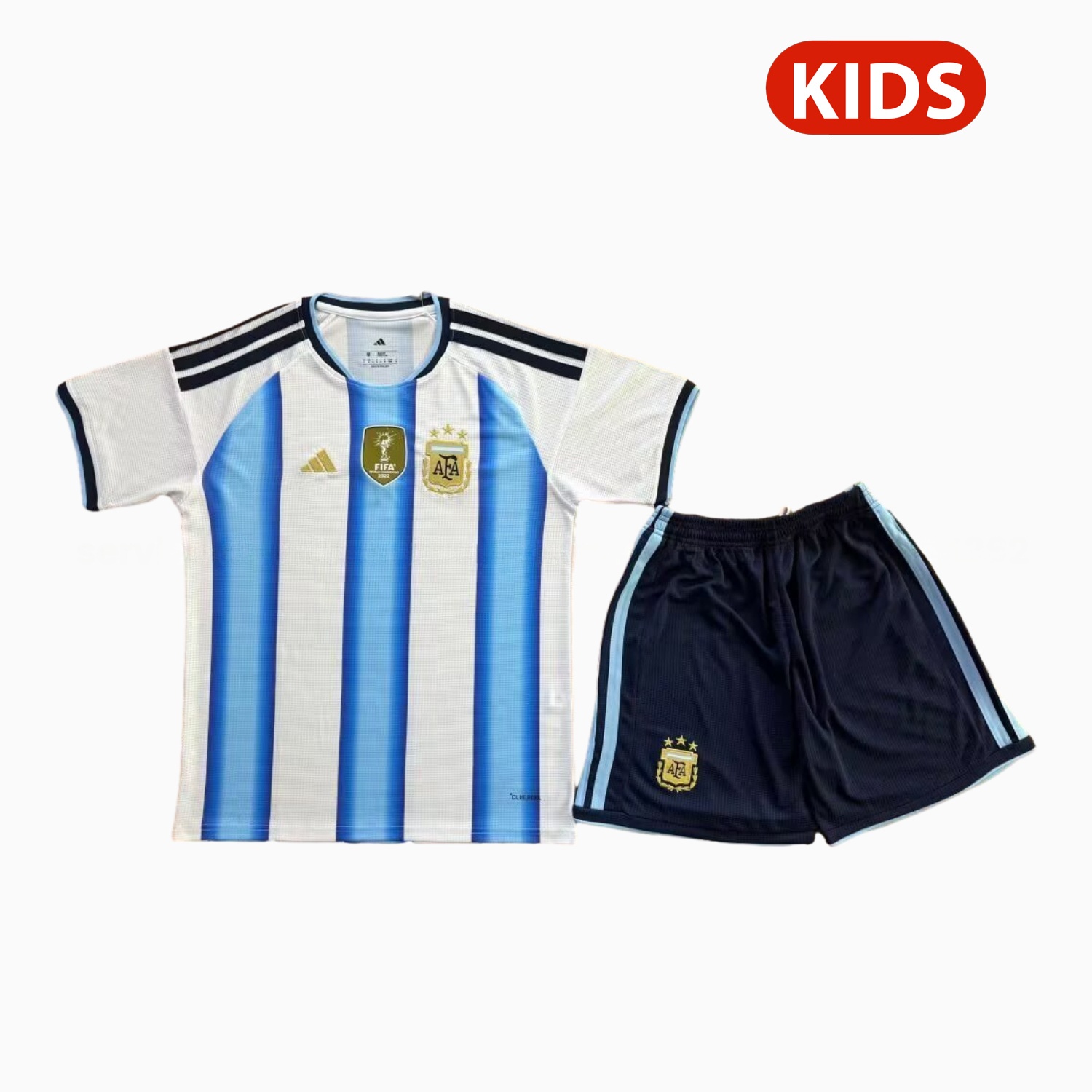 Argentina 2026 Home Kids Kit - With Chest Patch - ReplicasJersey
