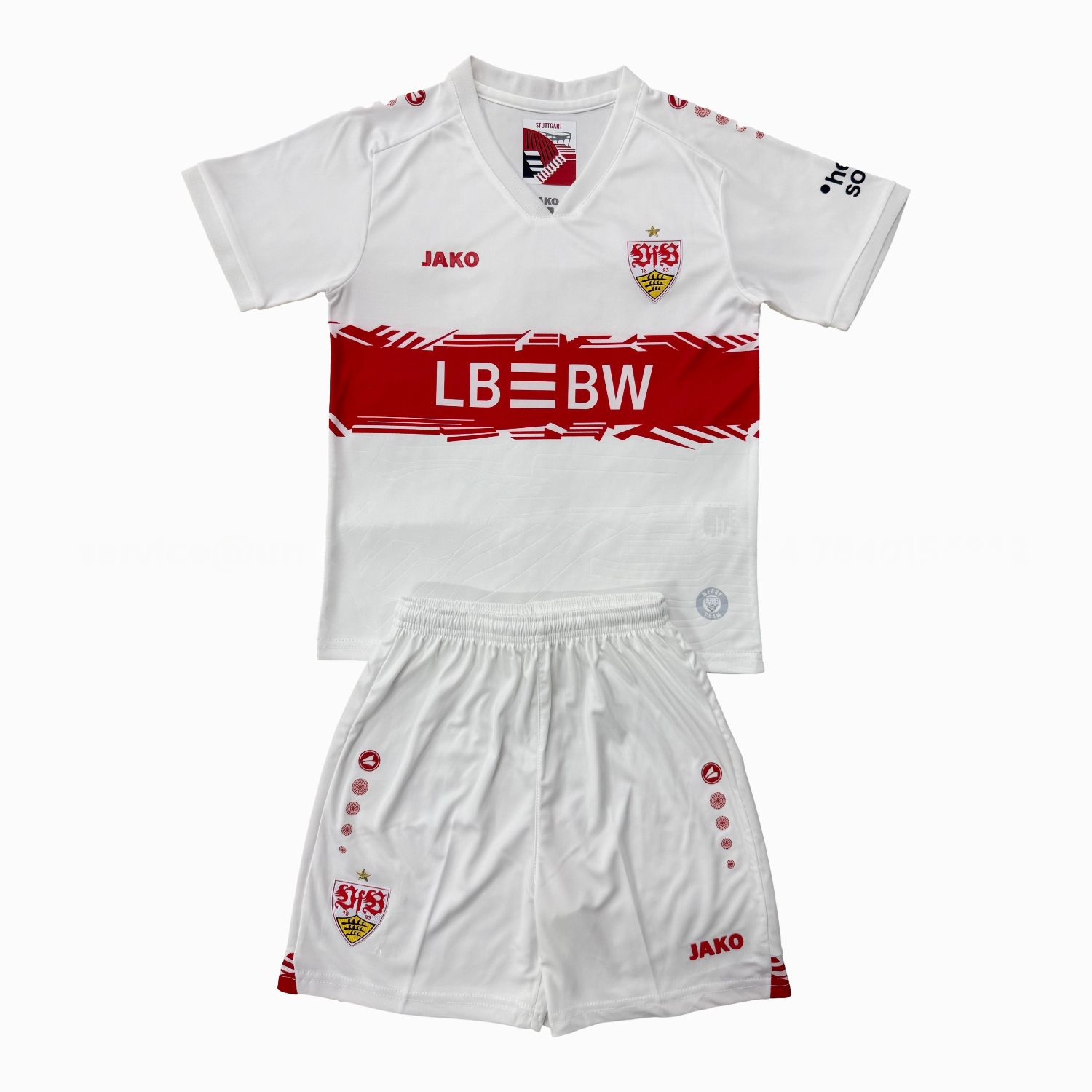 Stuttgart 25-26 Home Men's Adult Jersey Set - Fans Version - ReplicasJersey