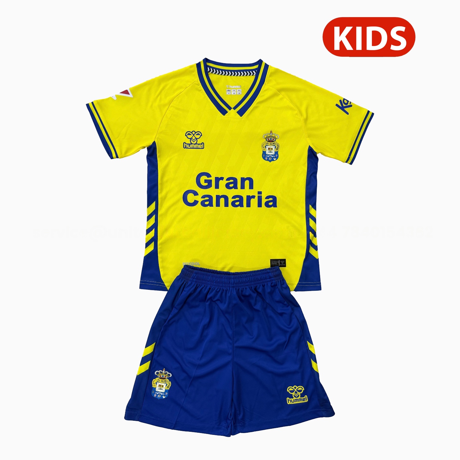 Las Palmas 25-26 Home Kids Kit - ReplicasJersey