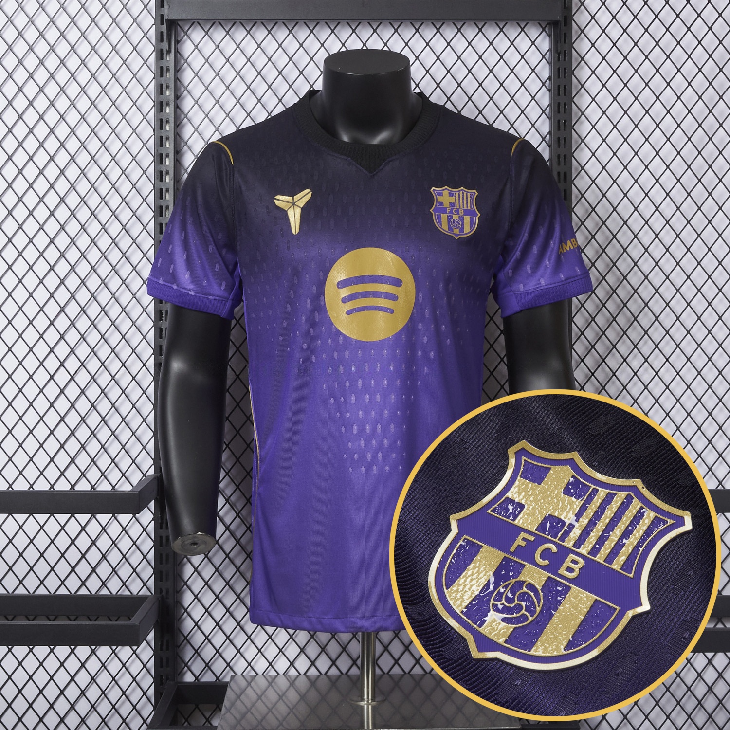 Barcelona 26-27 Away Purple-Black Gradient Jersey - Player Version - ReplicasJersey
