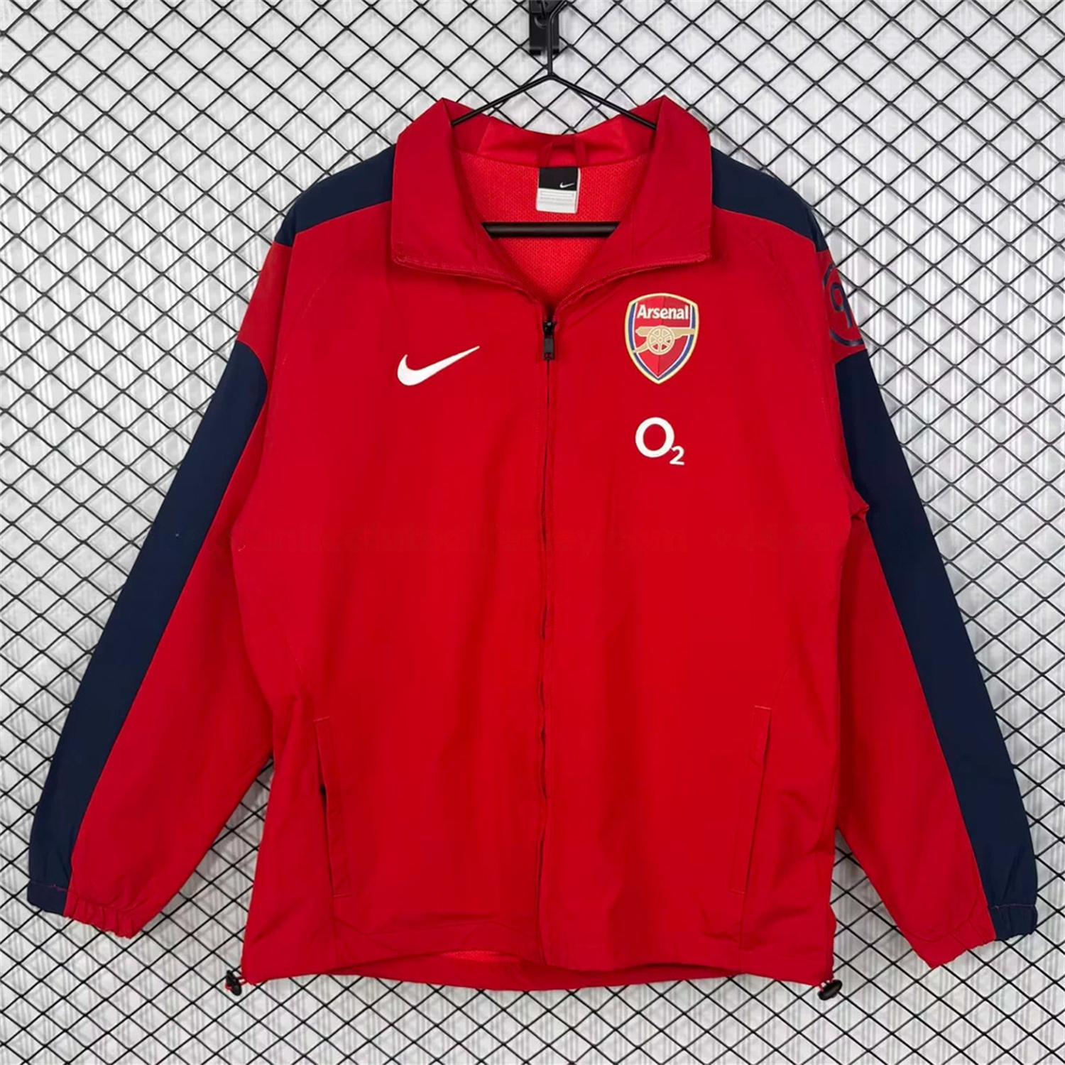 Retro Arsenal 2004-05 Home Windbreaker Jacket - Red - ReplicasJersey