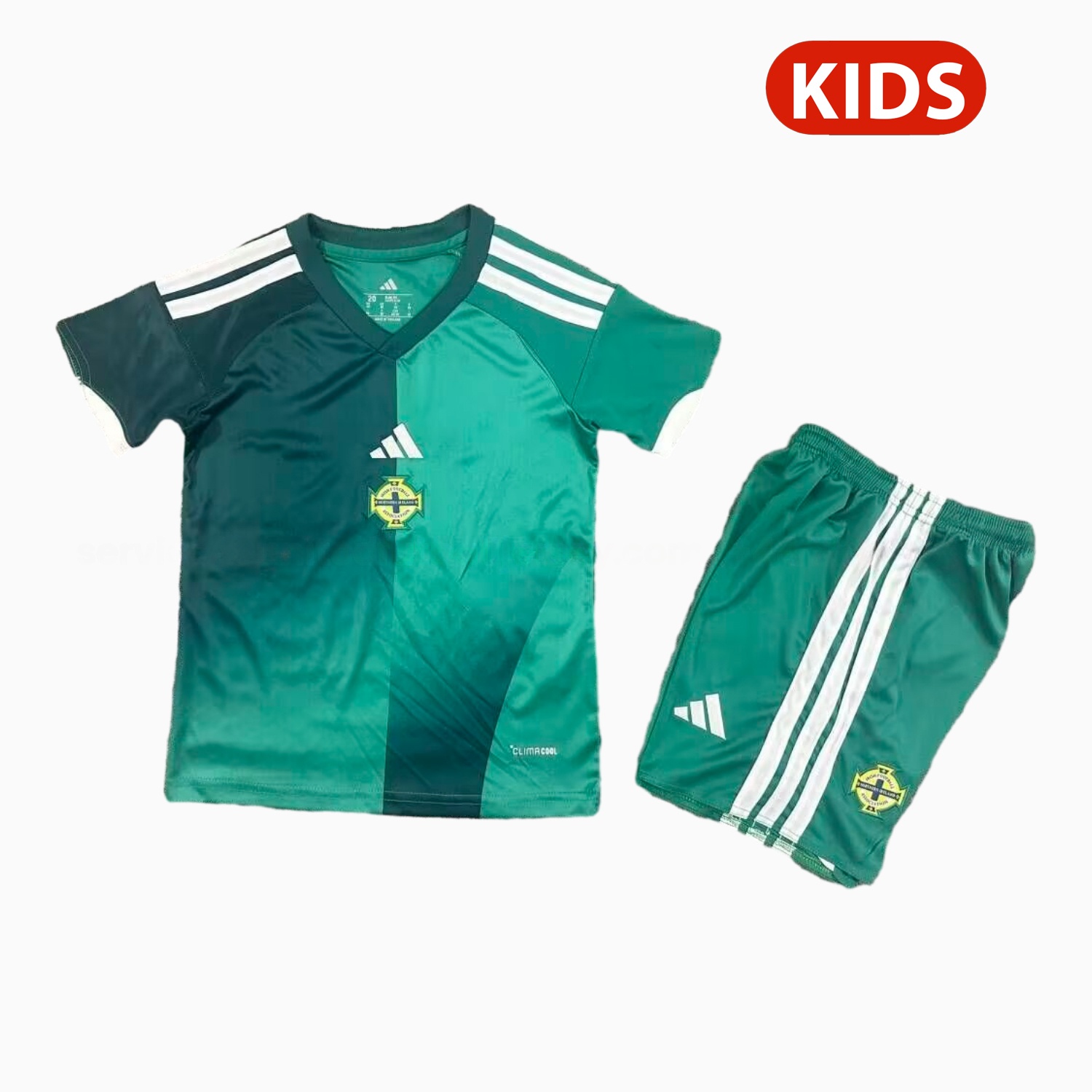 Northern Ireland 25-26 Home Kids Kit - ReplicasJersey