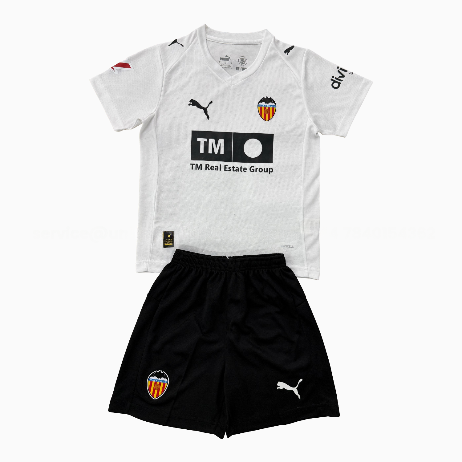 Valencia 25-26 Home Men's Adult Jersey Set - Fans Version - ReplicasJersey